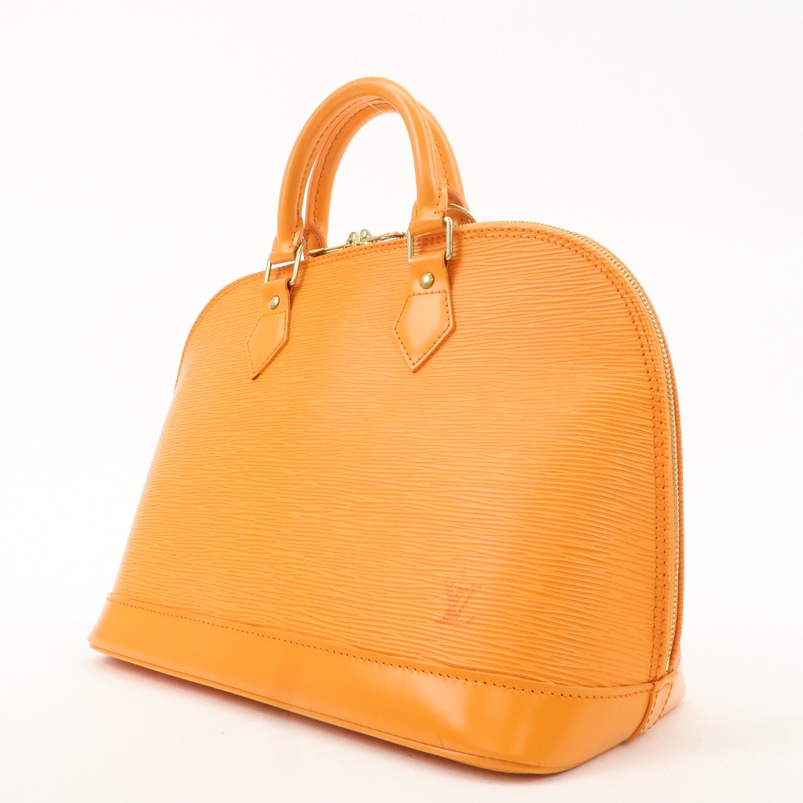 Louis Vuitton Epi Alma Hand Bag Mandarin Orange M5124H Used