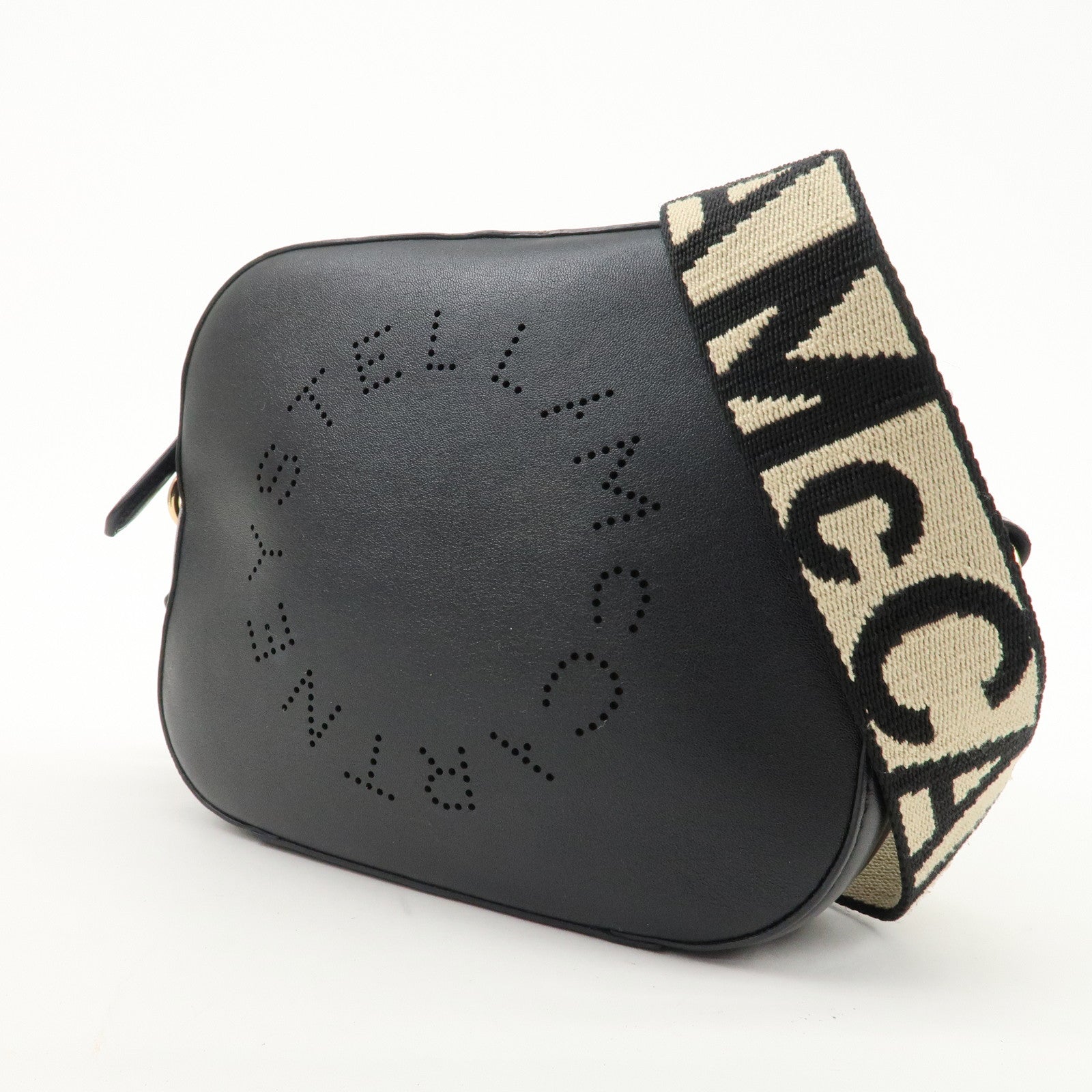 STELLA McCARTNEY Leather Shoulder Bag Black