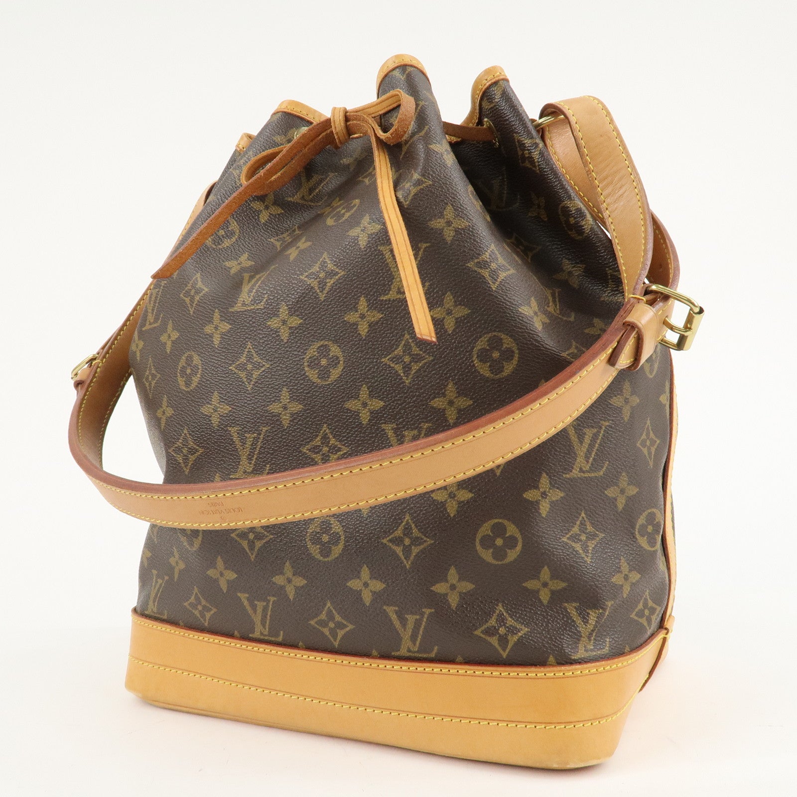 Louis Vuitton Monogram Noe Shoulder Bag Hand Bag Brown M42224 Used