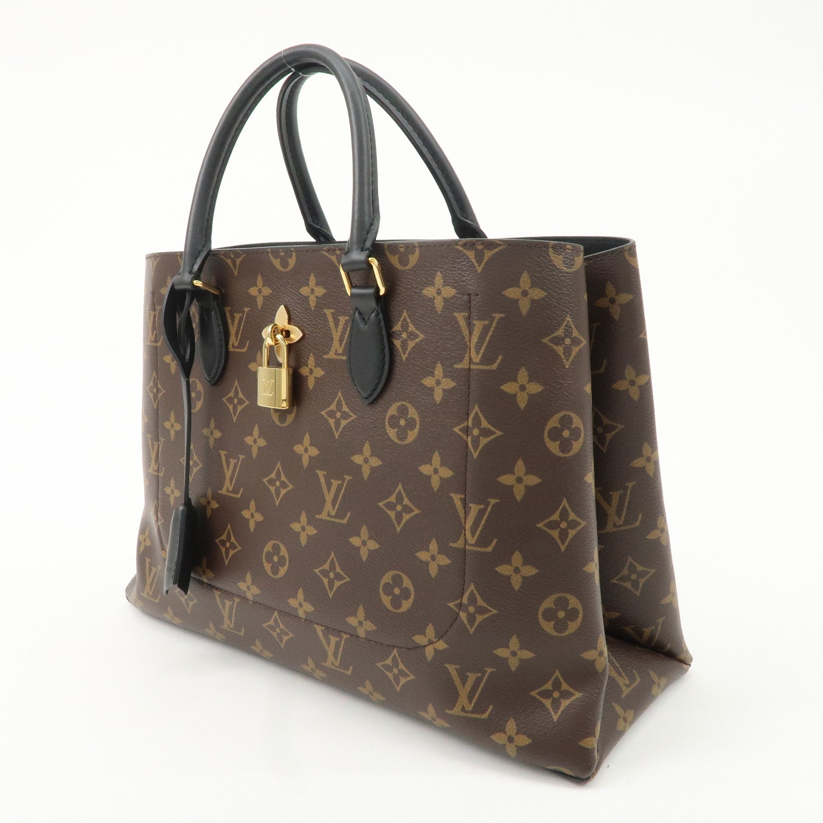 Louis Vuitton Monogram Flower Tote 2Way Hand Bag Noir M43550