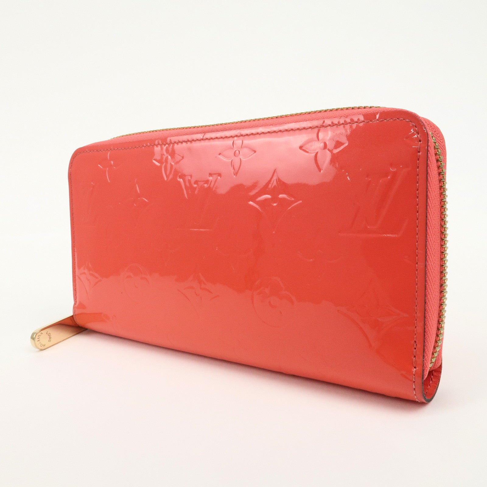 Louis Vuitton Monogram Vernis Zippy Long Wallet Poppy Petal