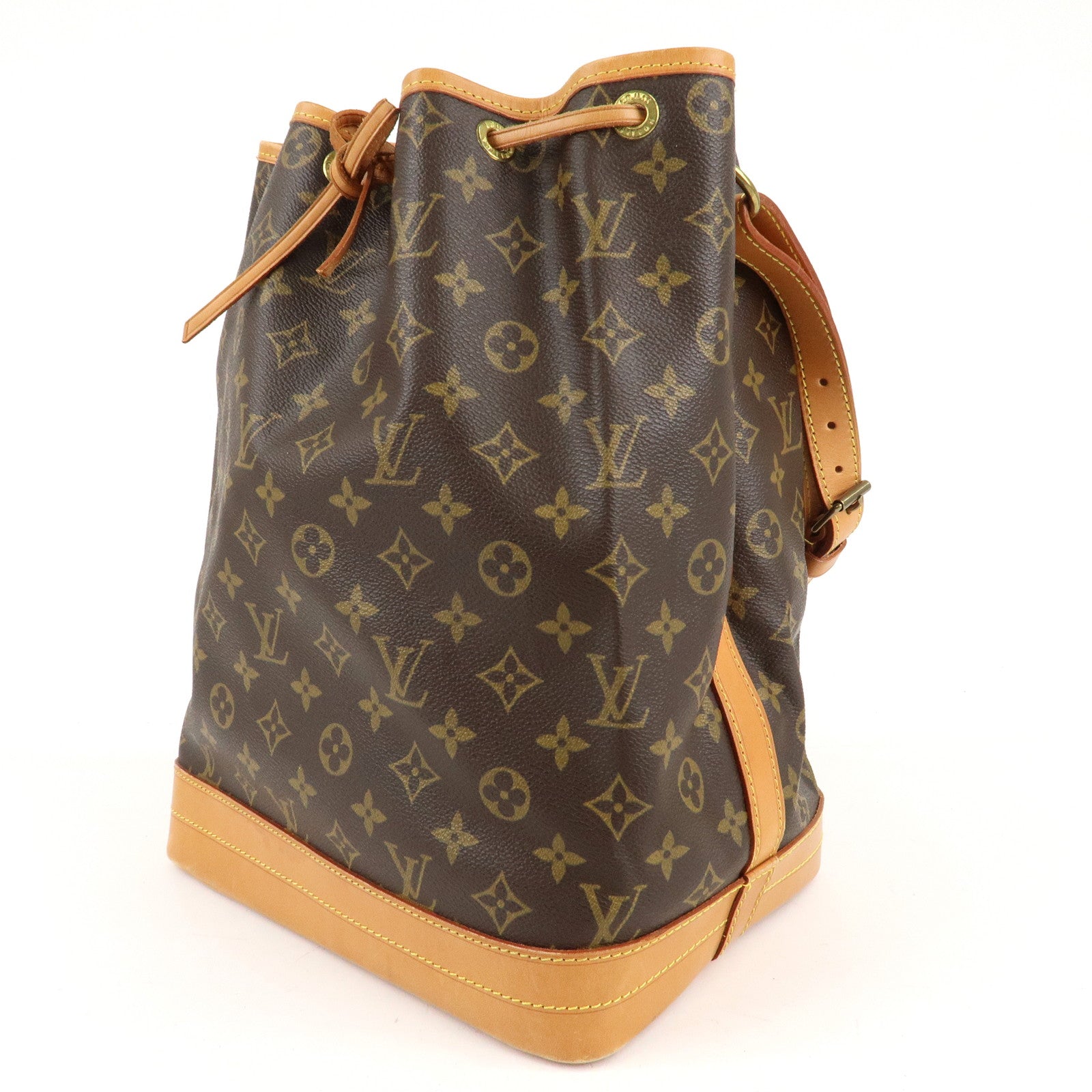 Louis Vuitton Monogram Noe Shoulder Bag Hand Bag Brown M42224 Used