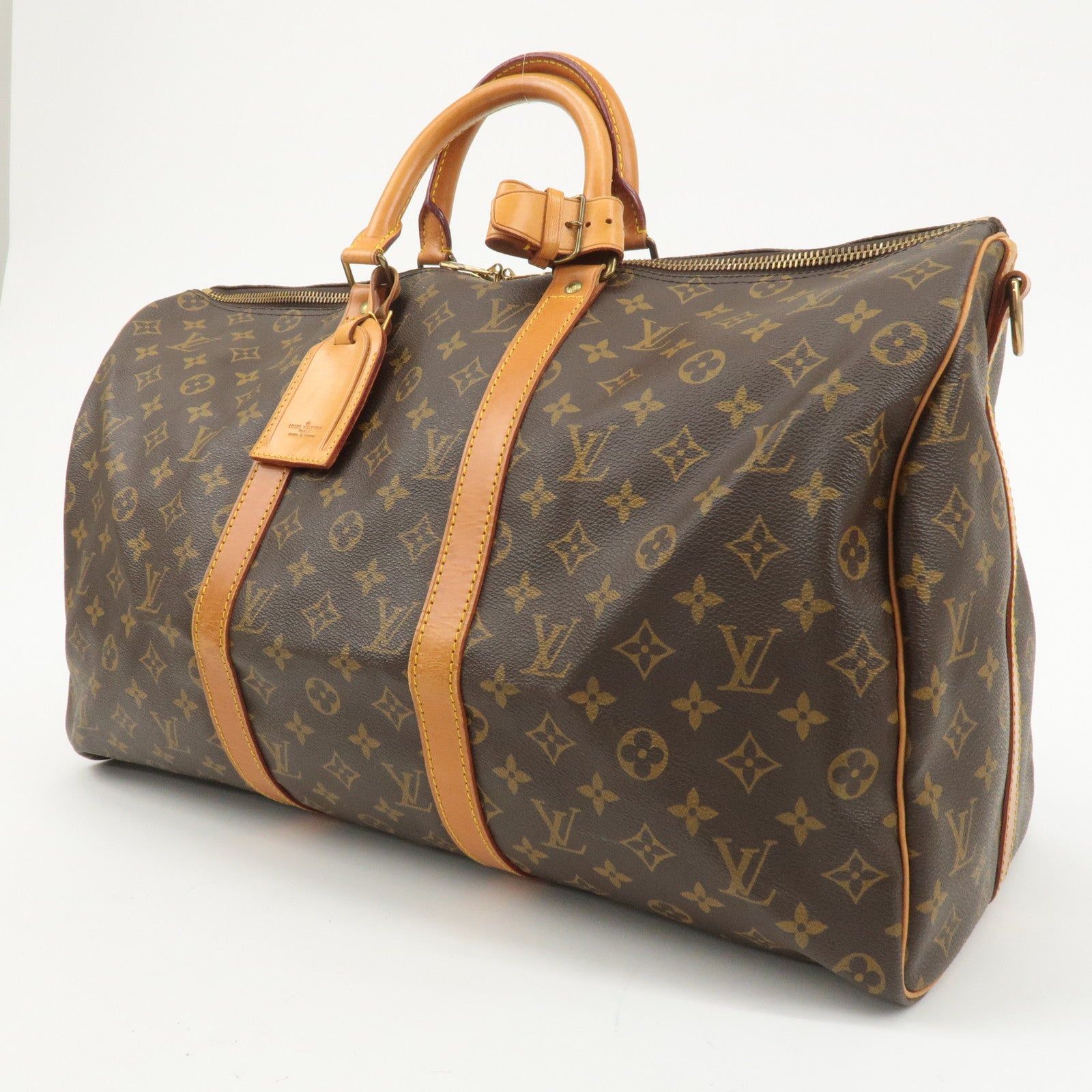 Louis Vuitton Monogram Keep All Bandoulier 50 Boston Bag M41416