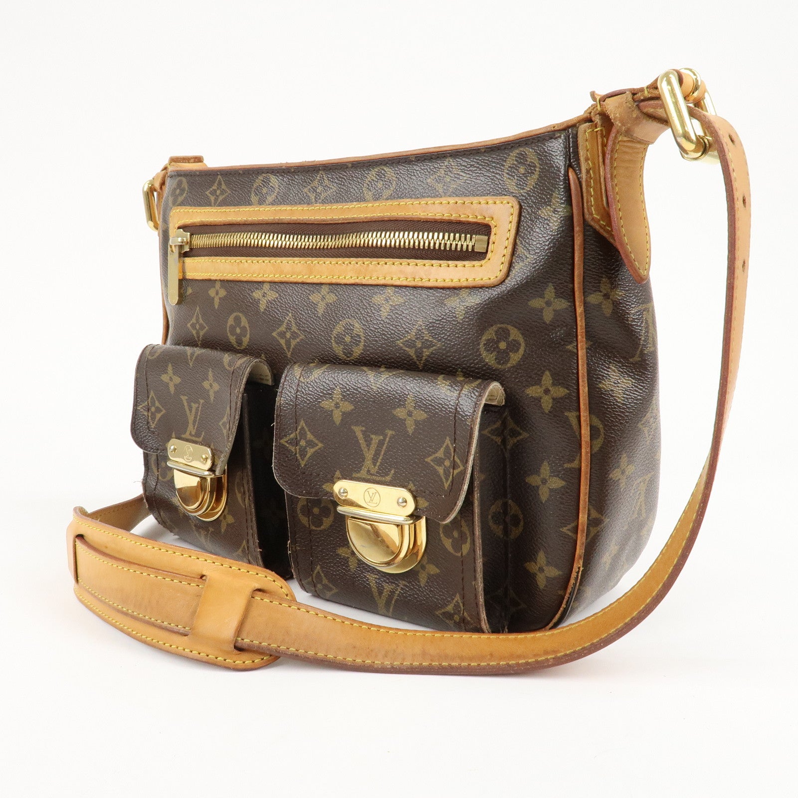 Louis Vuitton Monogram Hudson GM Shoulder Bag M40045