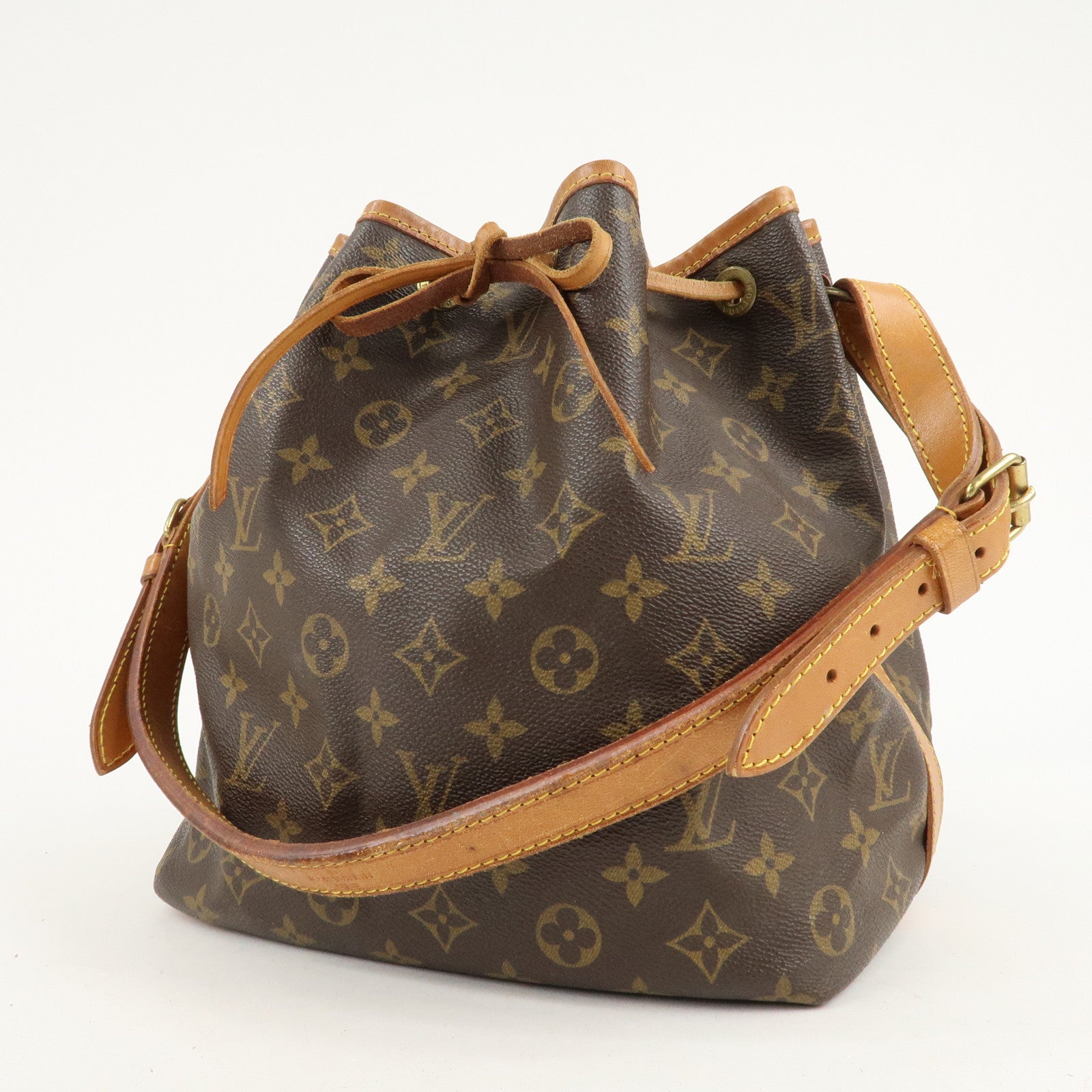 Louis Vuitton Monogram Petit Noe Shoulder Bag Brown M42226 Used