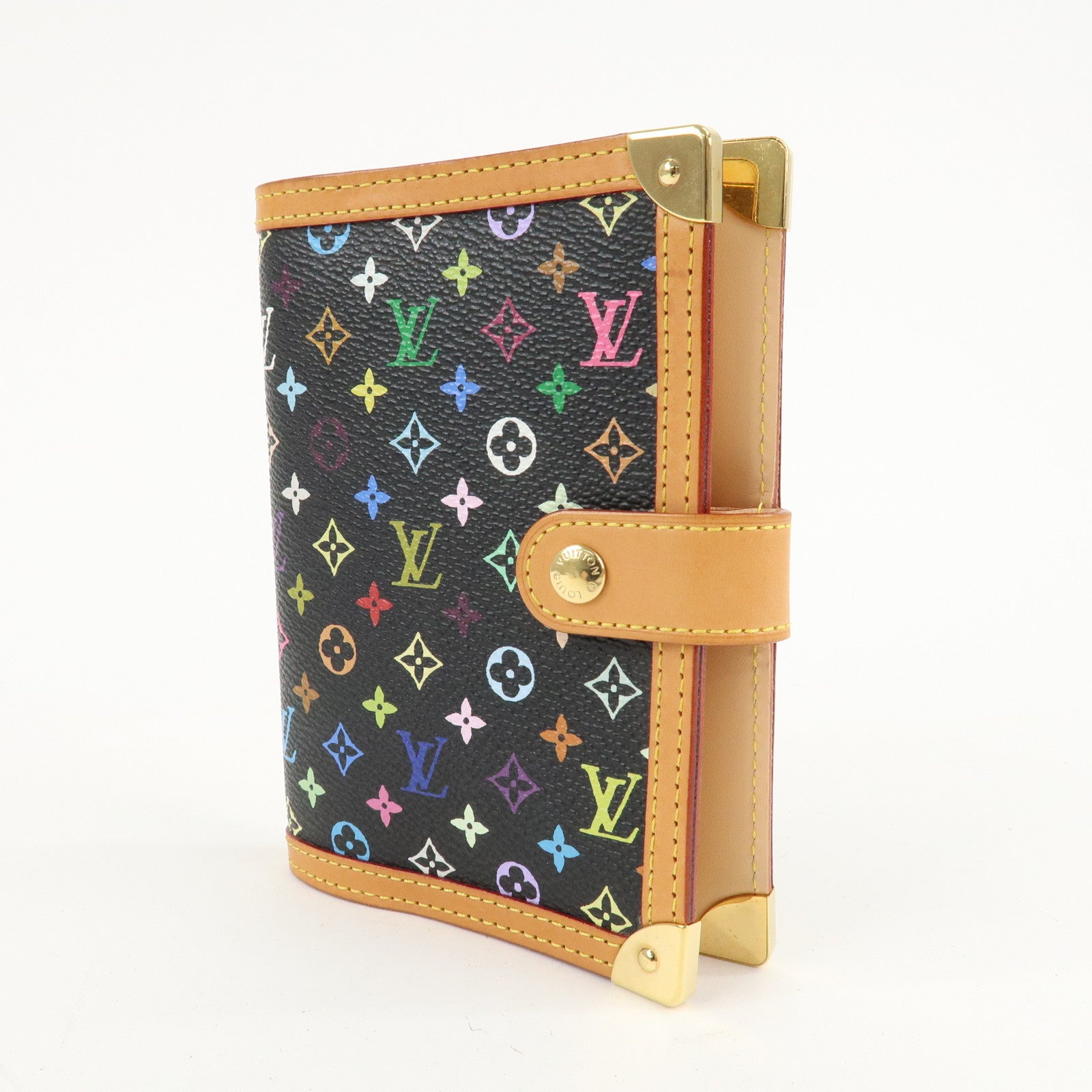 Louis Vuitton Monogram Multi Color Agenda PM Planner Cover R20895 Used