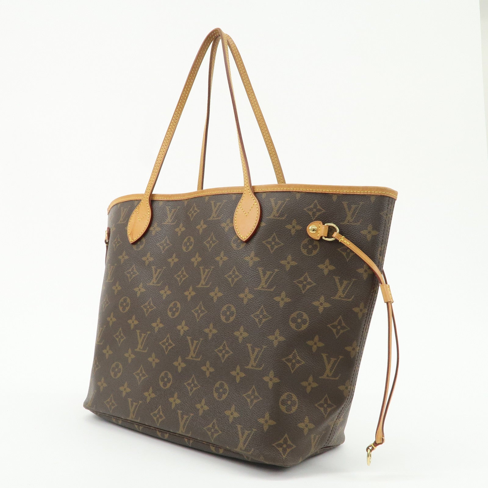 Louis Vuitton Monogram Neverfull MM Tote Bag Brown M40156 Used