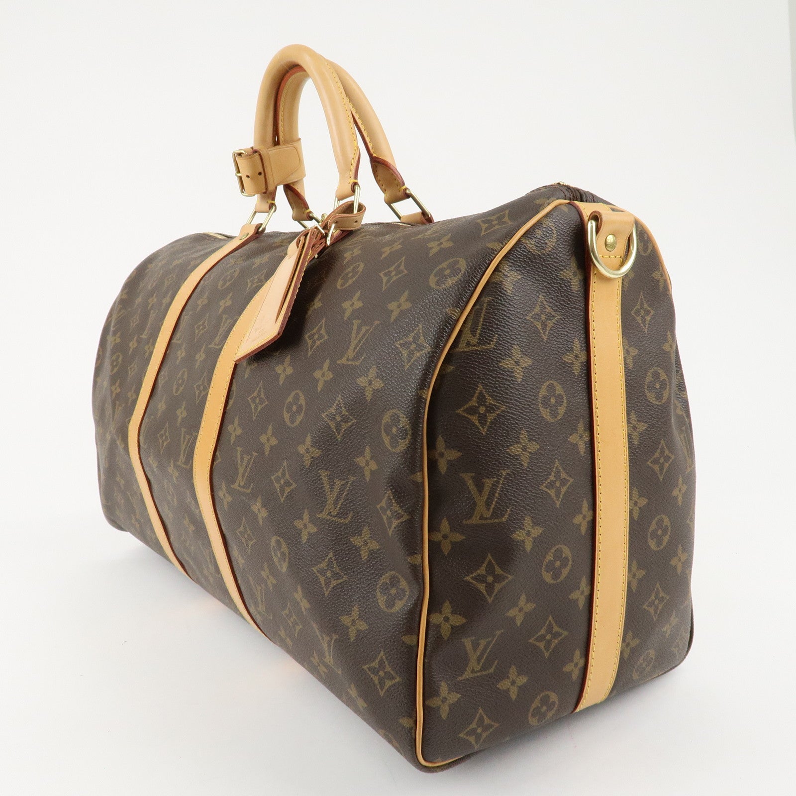 Louis Vuitton Monogram Keep All Bandouliere 50 Boston Bag M41416 Used