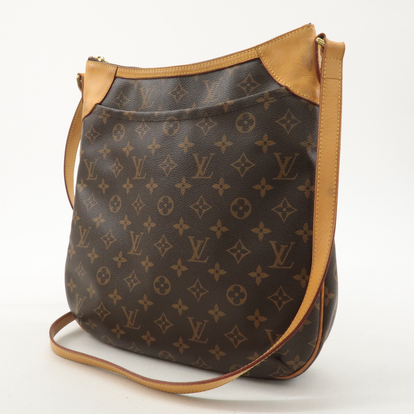 Louis Vuitton Monogram Odeon MM Shoulder Bag Brown M56389