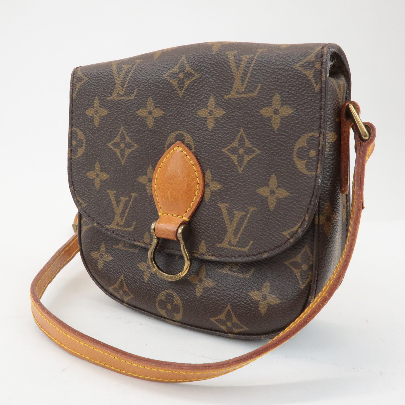 Louis Vuitton Monogram Mini Saint Cloud Shoulder Bag M51244 Used