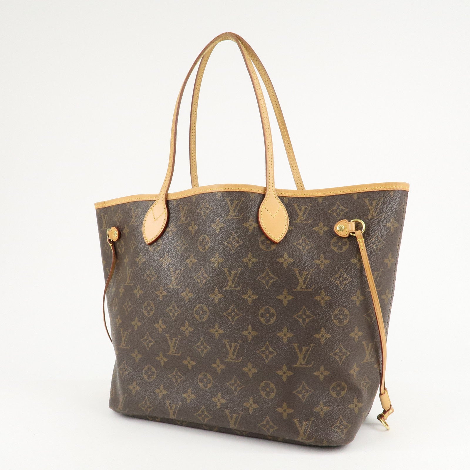 Louis Vuitton Monogram Neverfull MM Tote Bag Brown M40156