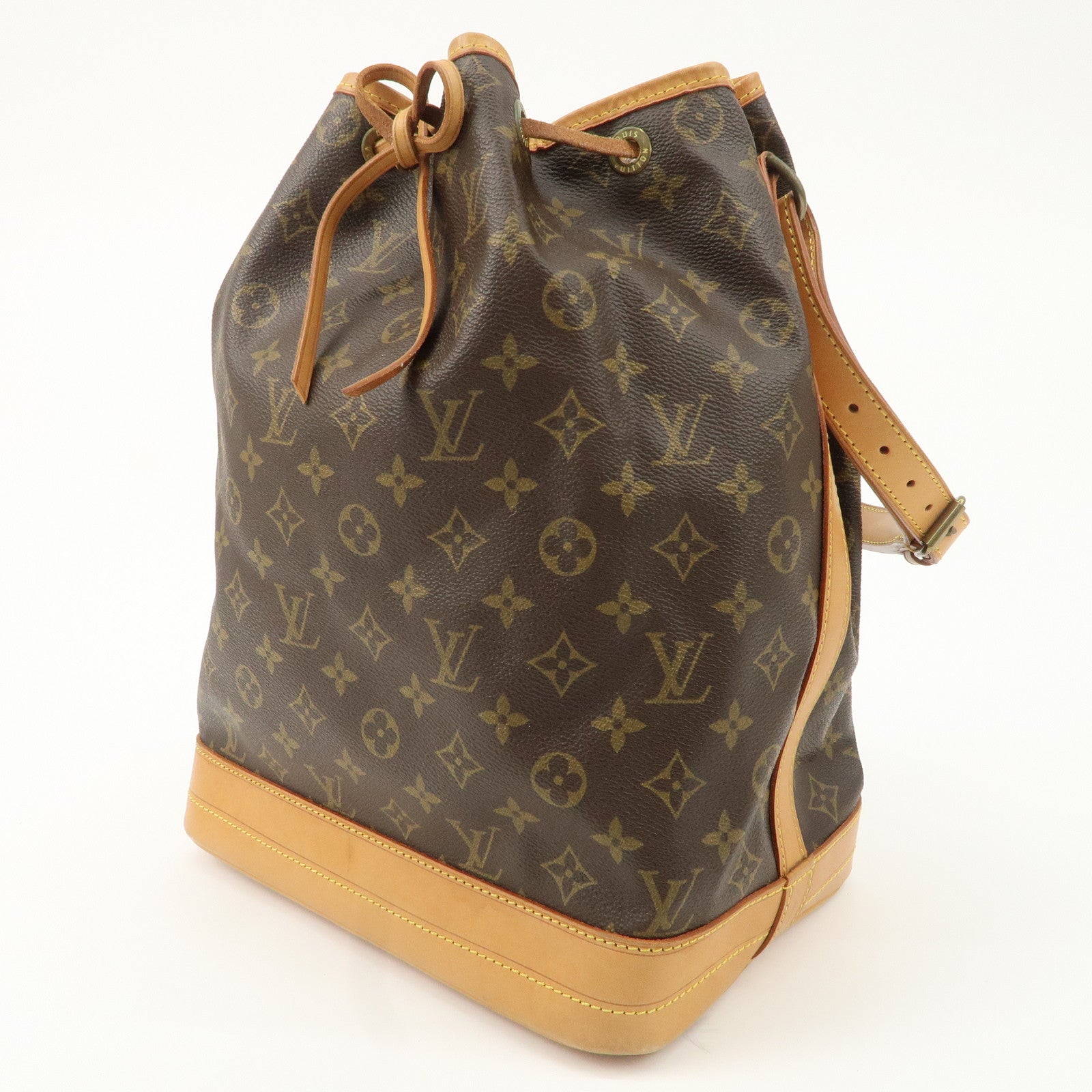 Louis Vuitton Monogram Noe Shoulder Bag Hand Bag Brown M42224 Used