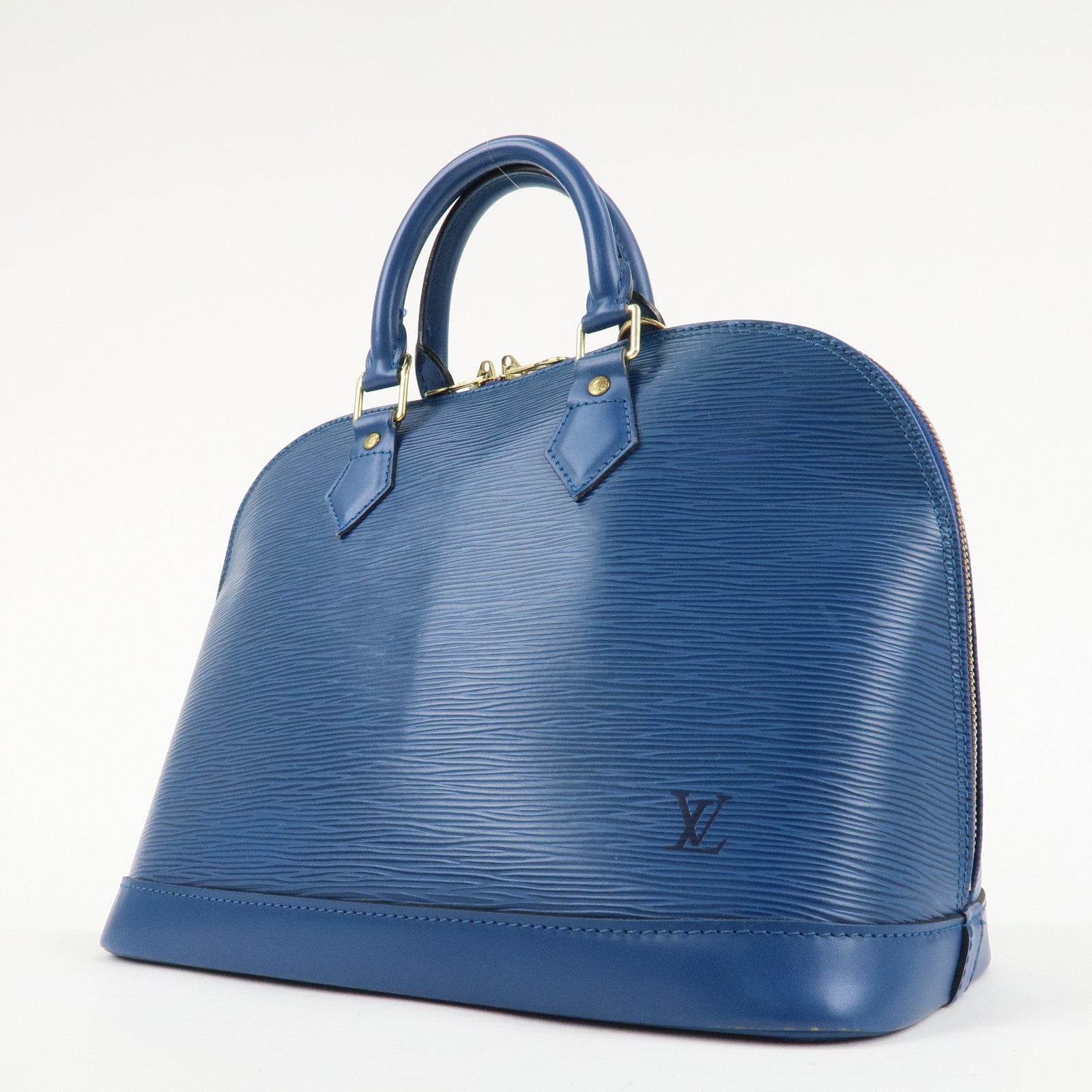 Louis Vuitton Epi Alma Hand Bag Toledo Blue M52145