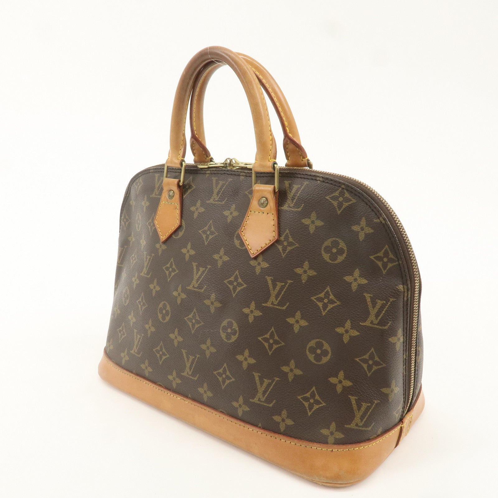 Louis Vuitton Monogram Alma Hand Bag Brown M51130