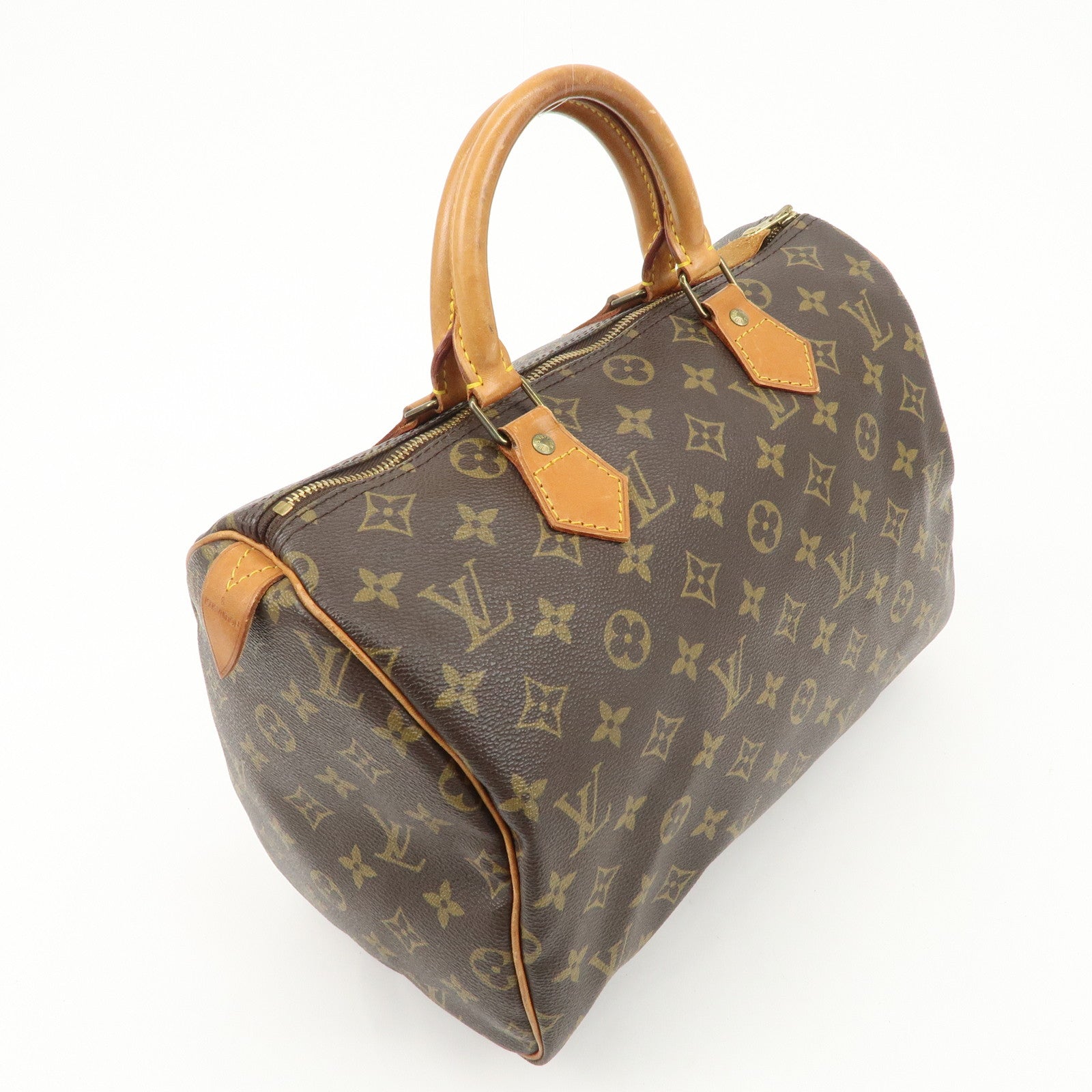 Louis Vuitton Monogram Speedy 30 Hand Bag Boston Bag M41526 Used