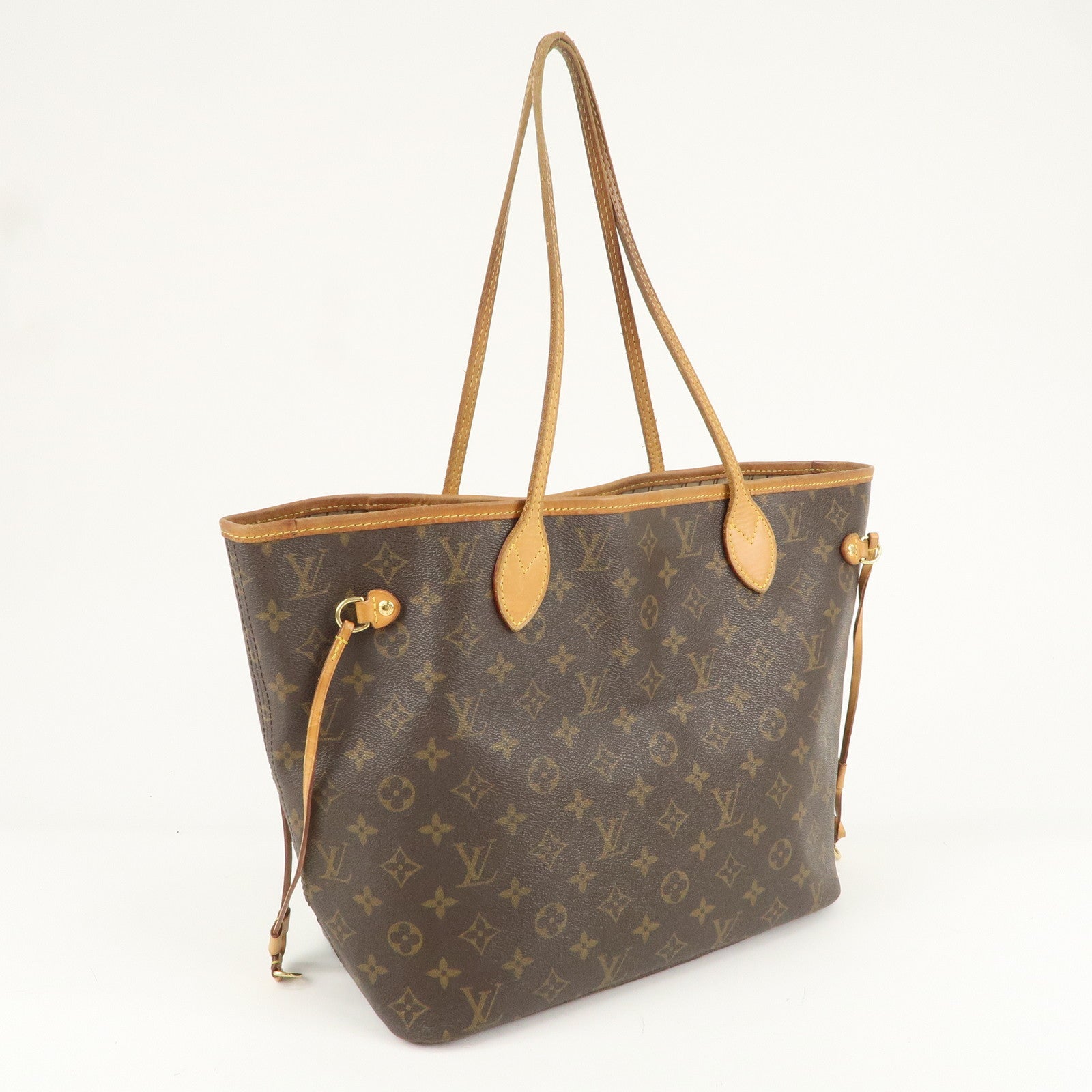 Louis Vuitton Monogram Neverfull MM Tote Bag Brown M40156