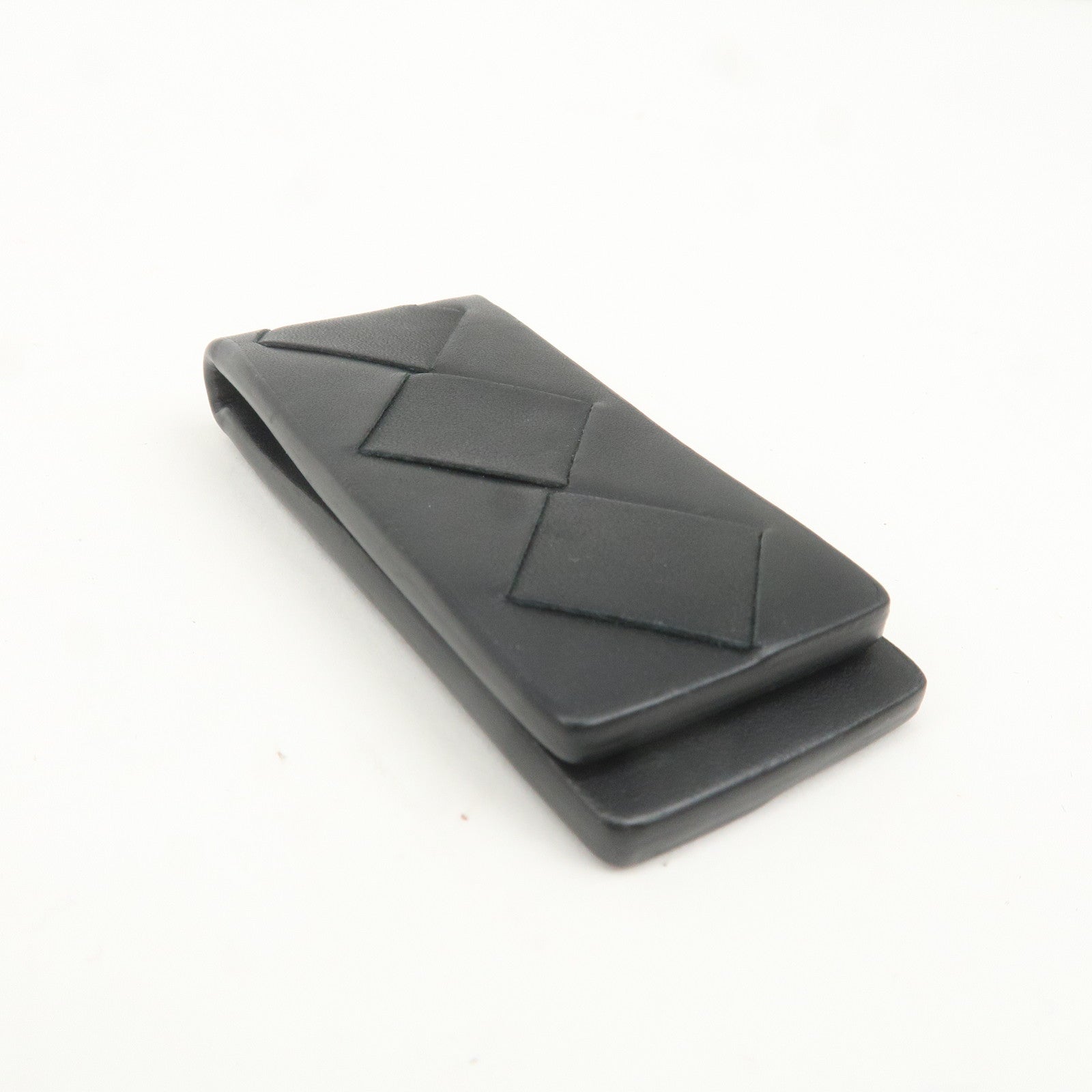 BOTTEGA VENETA Intrecciato Leather Money Clip Black