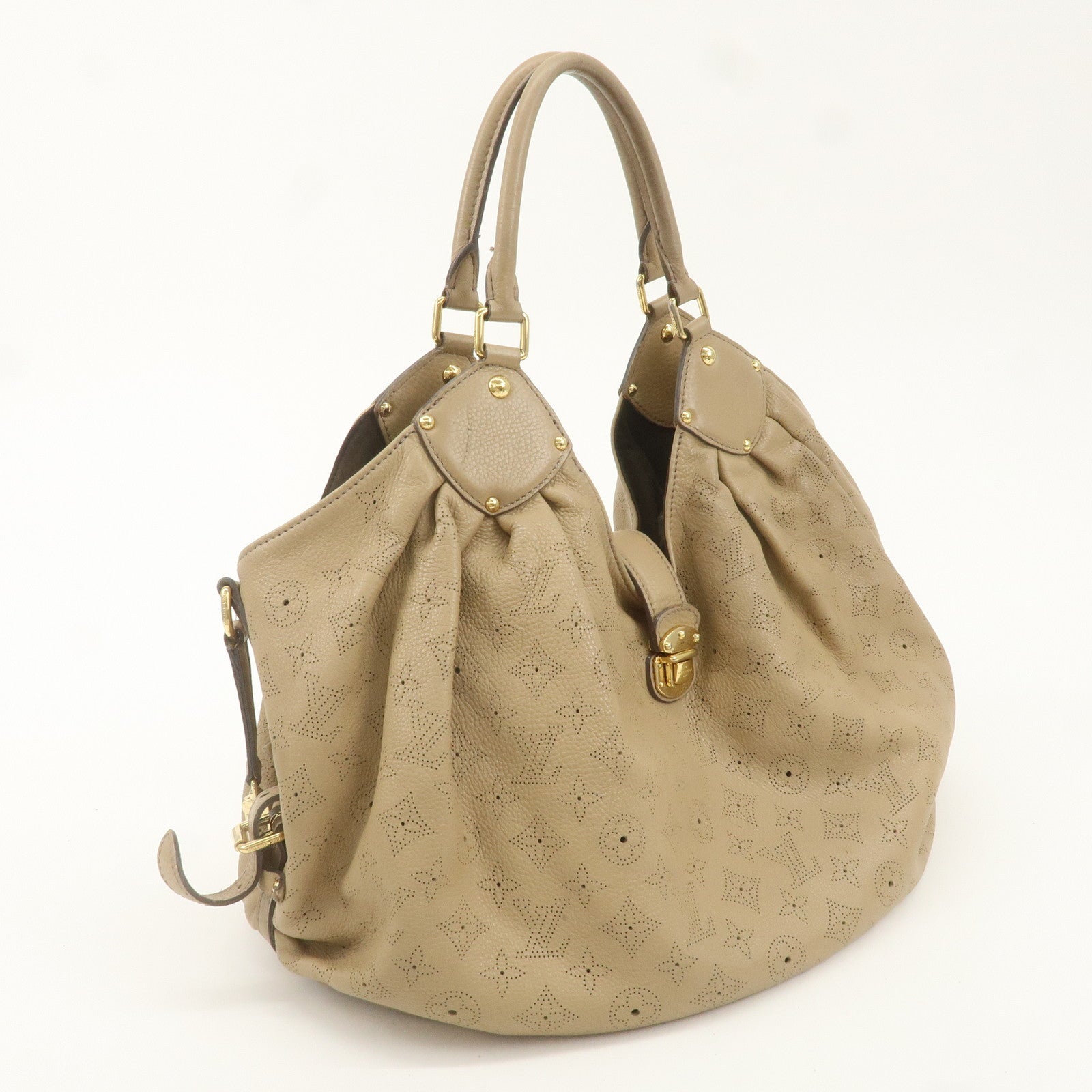 Louis Vuitton Monogram Mahina XL Shoulder Bag Sables M93978