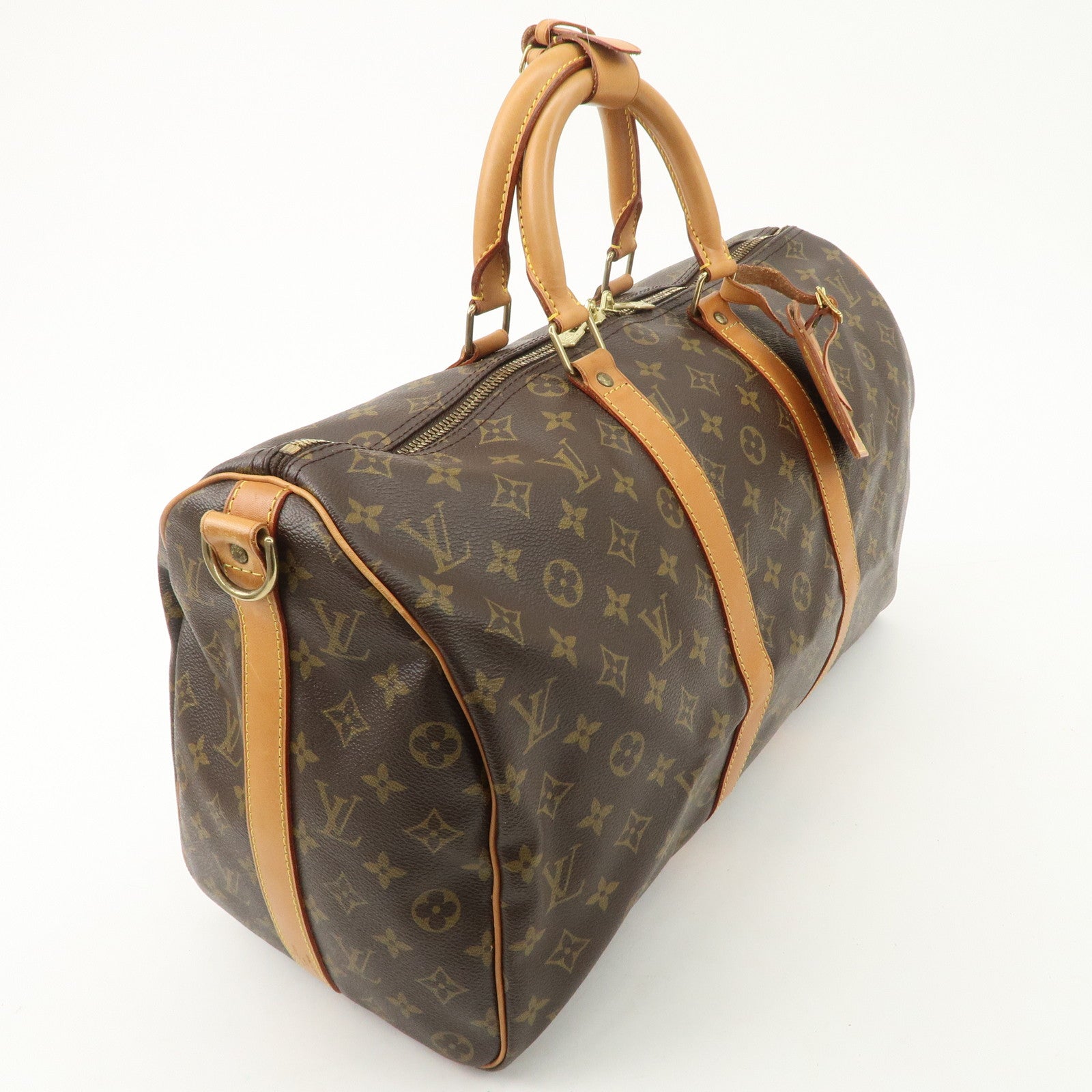 Louis Vuitton Monogram Keep All Bandouliere 45 Boston Bag M41418 Used