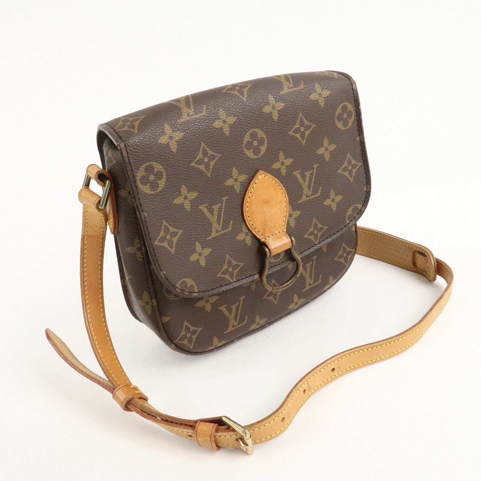 Louis Vuitton Monogram Mini Saint Cloud Shoulder Bag M51244 Used