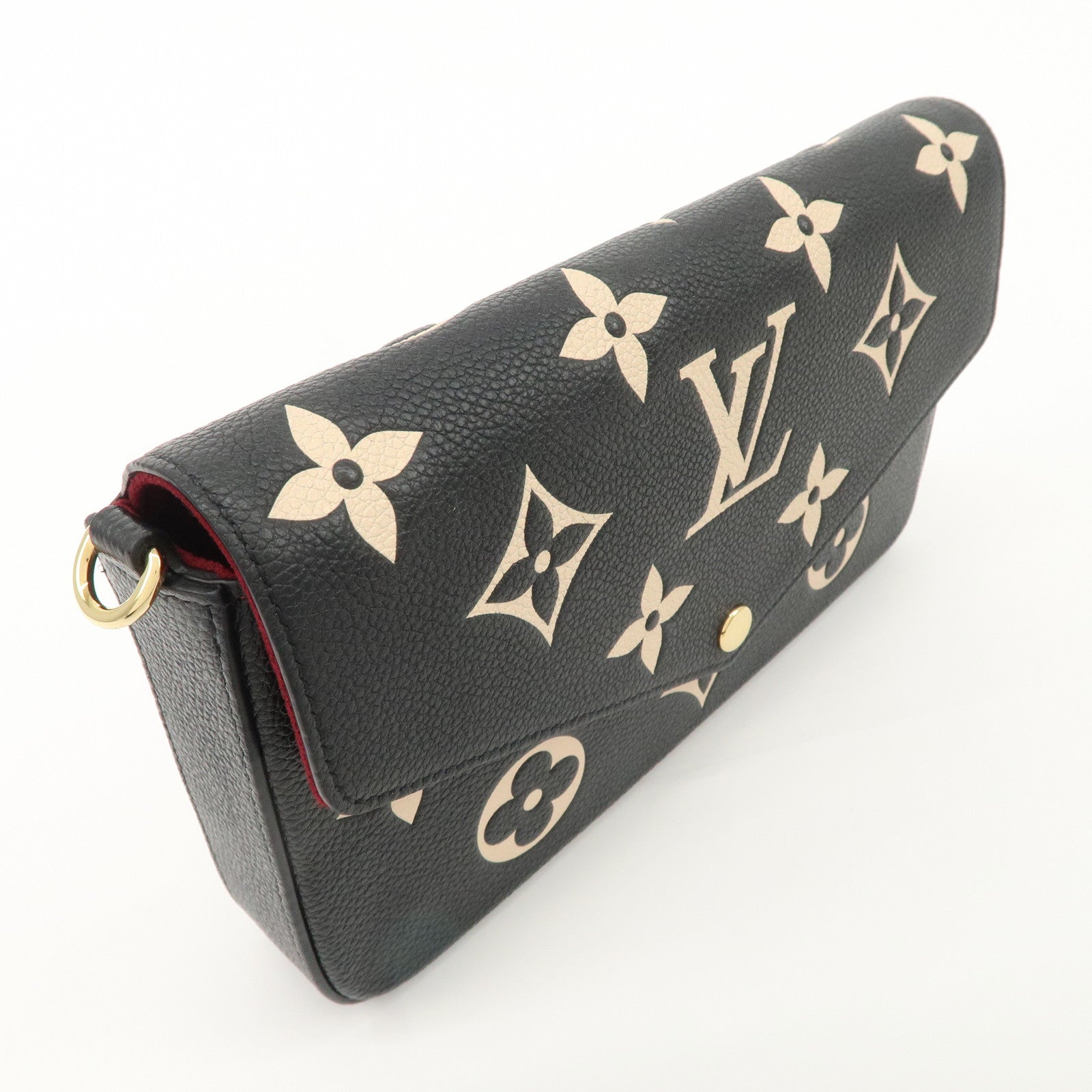 Louis Vuitton Monogram Empreinte Pochette Félicie Black M82479 Used