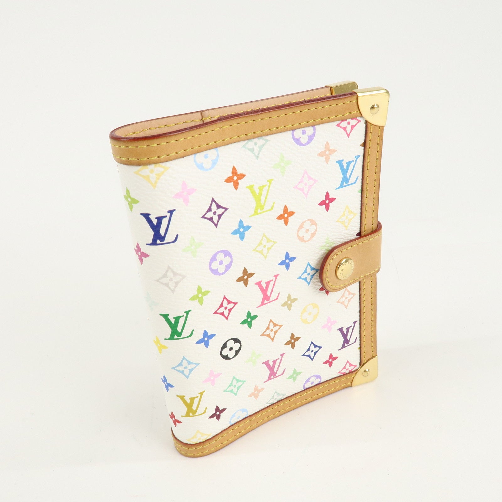 Louis Vuitton Monogram Multi Color Agenda PM Planner Cover R20896 Used