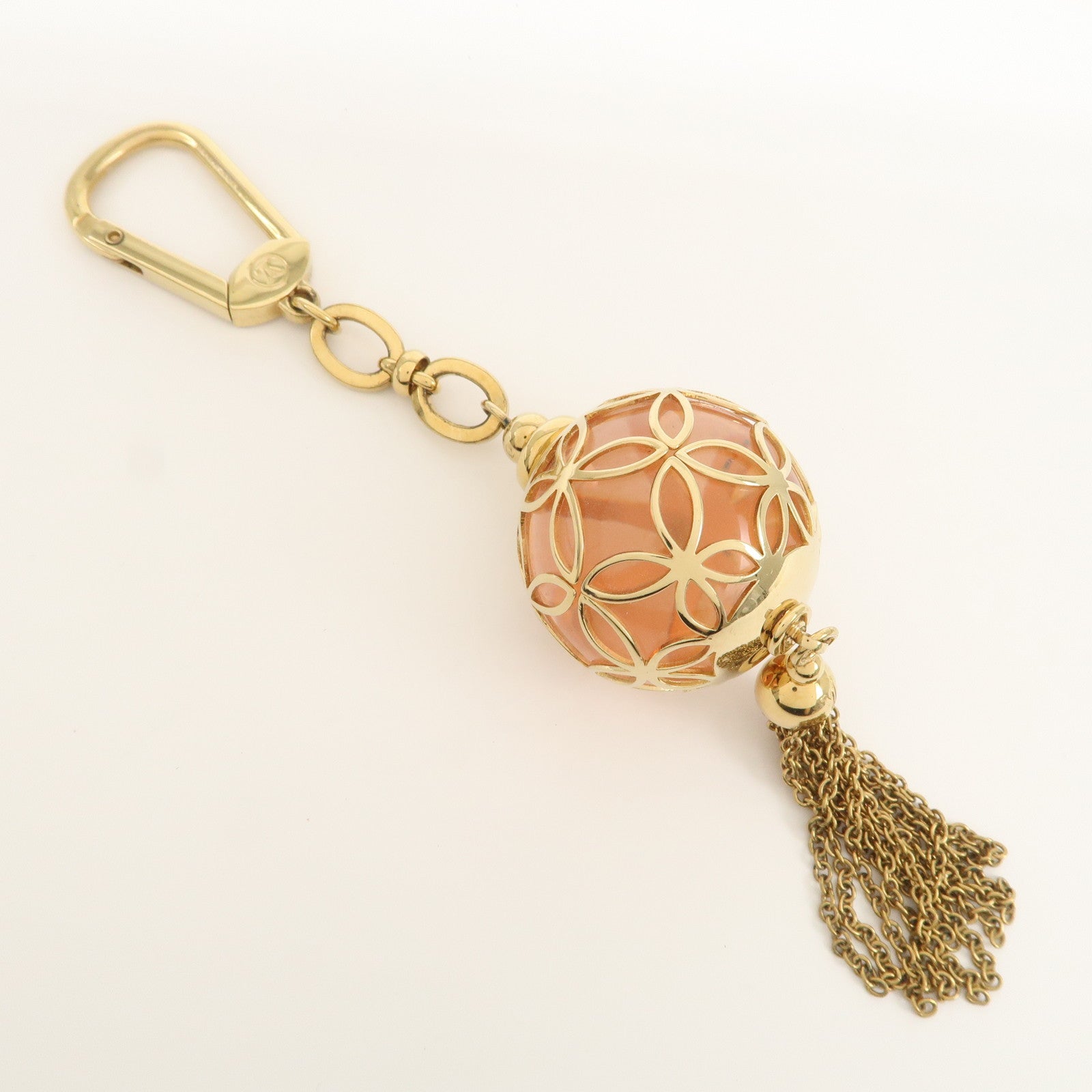 Louis Vuitton Porte Cles Ice Ball Key Charm Clear Rose M66779 Used