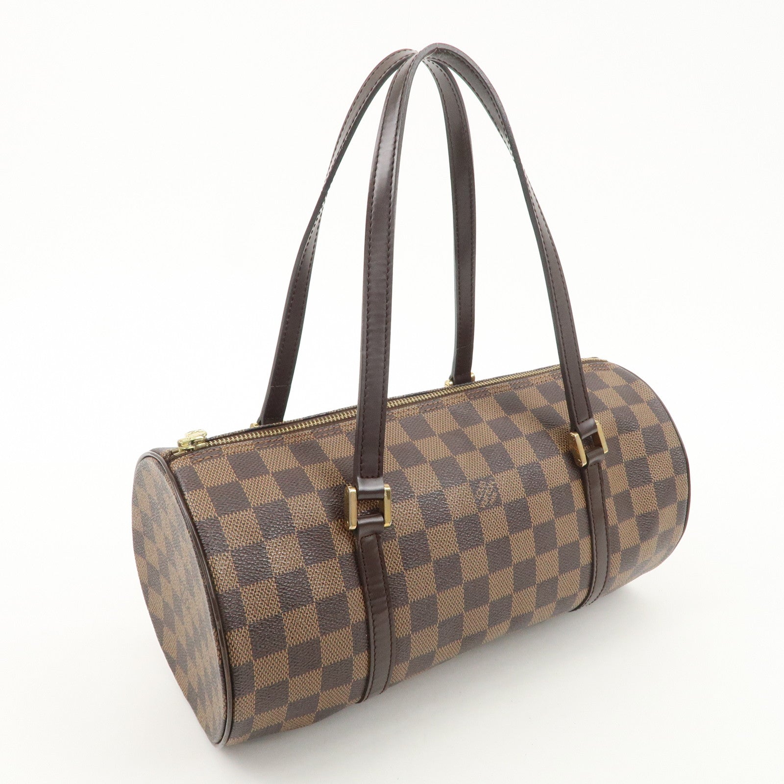 Louis Vuitton Damier Papillon 30 Hand Bag Brown Gold HDW N51303 Used