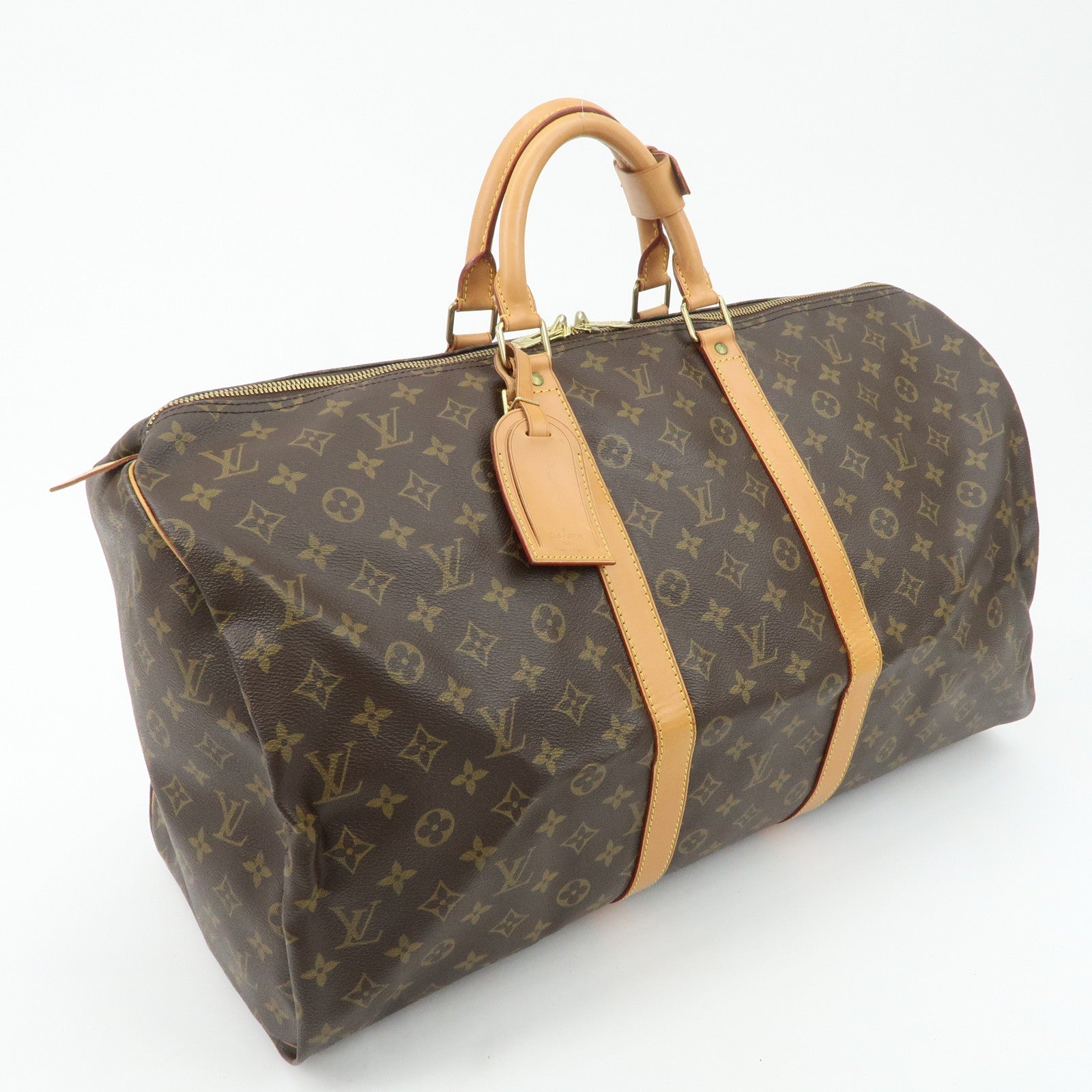 Louis Vuitton Monogram Keep All 55 Boston Bag M41424 Used