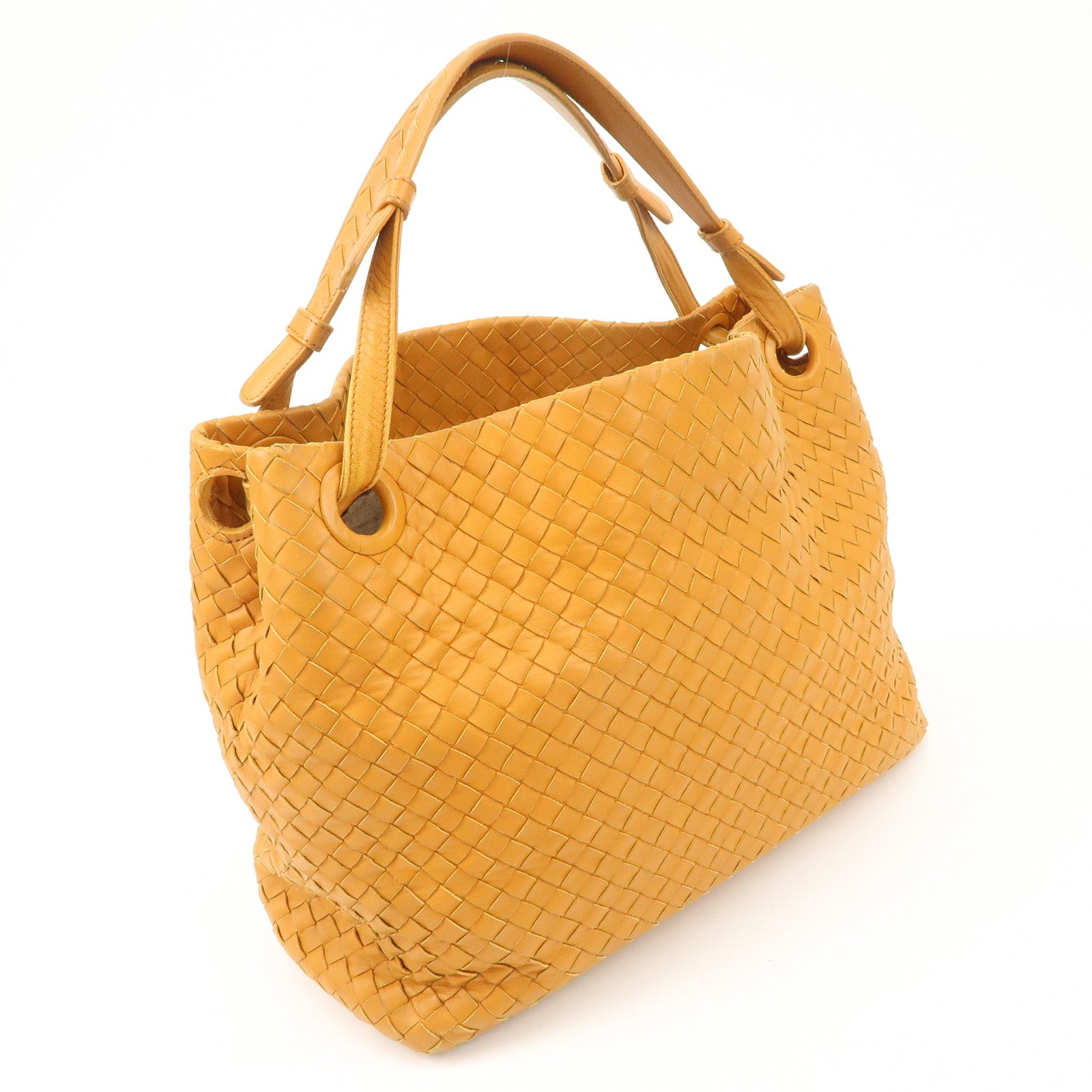 Bottega Veneta Intrecciato leather Tote Bag Orange 179320