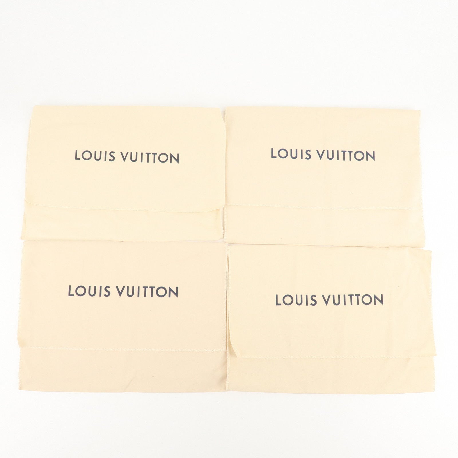 Louis Vuitton Set of 19 Dust Bag Storage Bag Flap New Style Beige Used