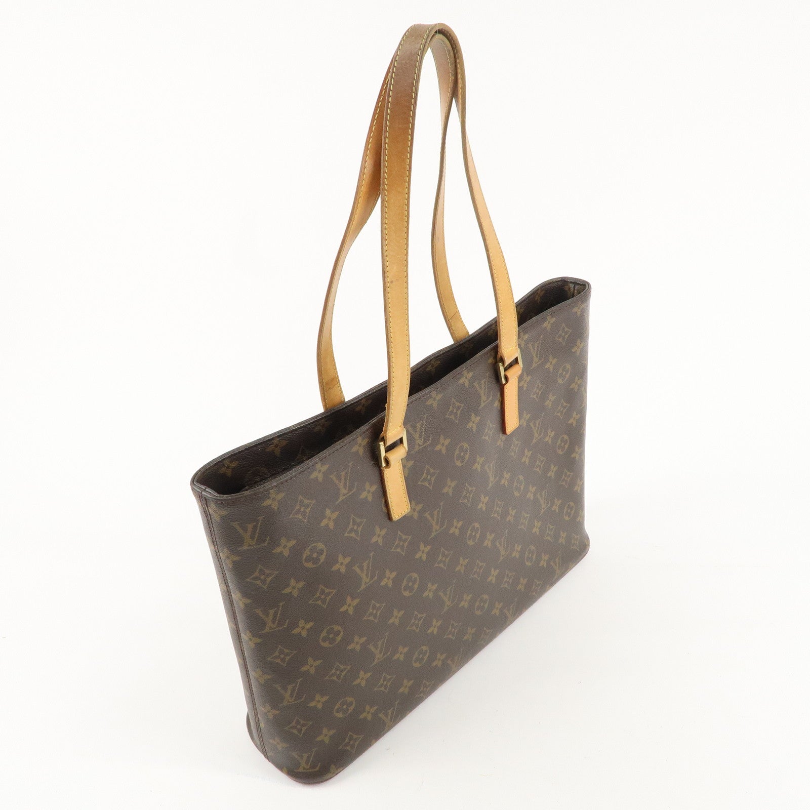 Louis Vuitton Monogram Luco Tote Bag Hand Bag Brown M51155