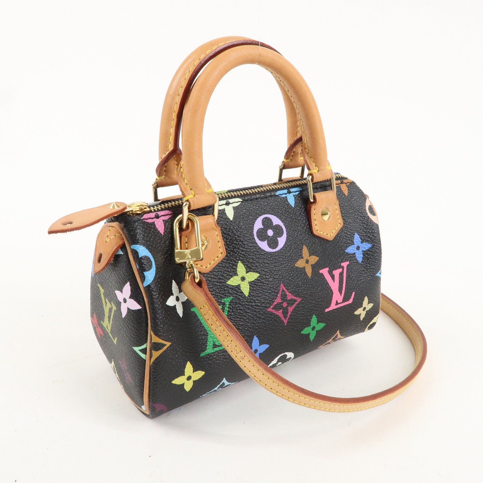 Louis Vuitton Monogram Multicolor Mini Speedy 
Strap M92644