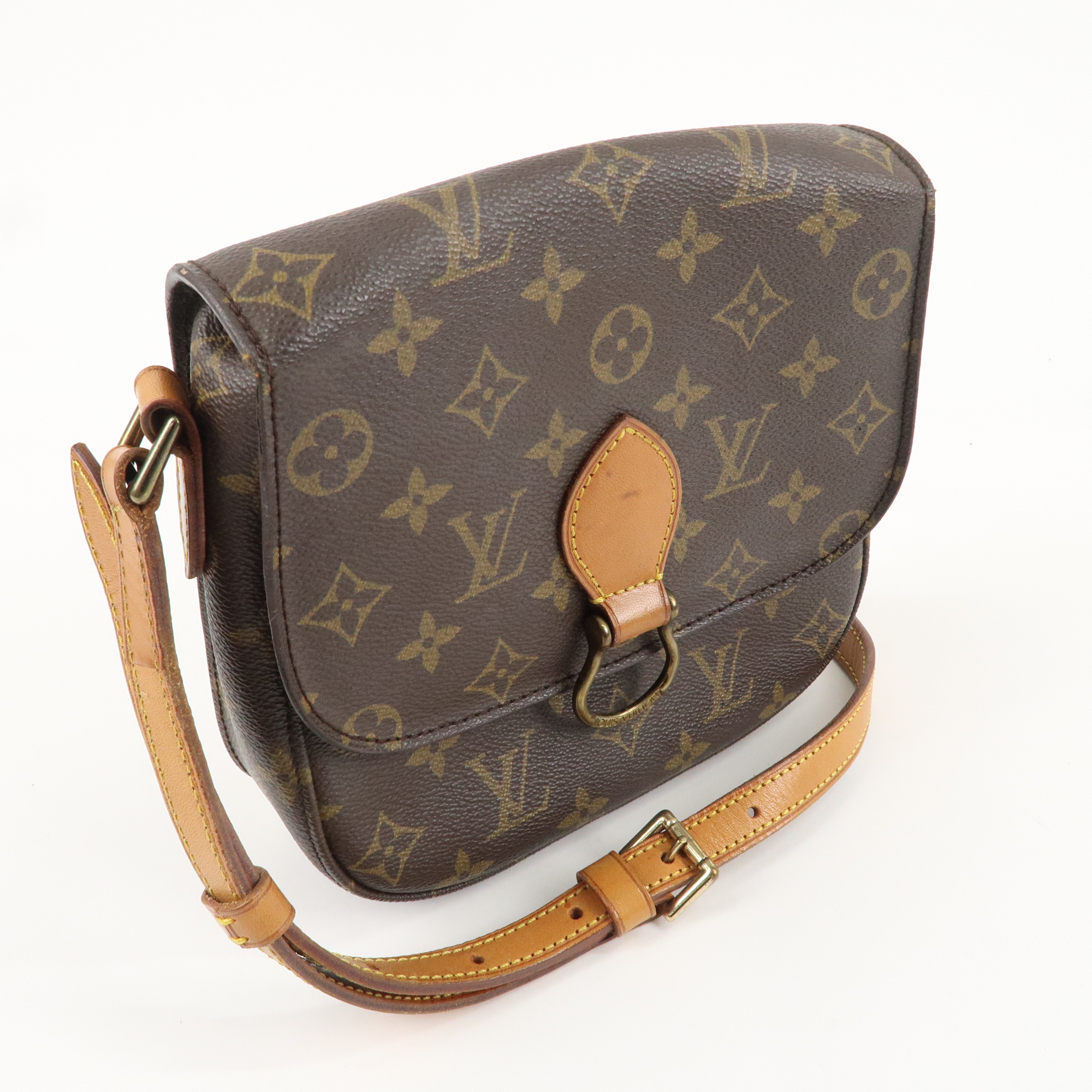 Louis Vuitton Monogram Saint Cloud MM Shoulder Bag Brown M51243