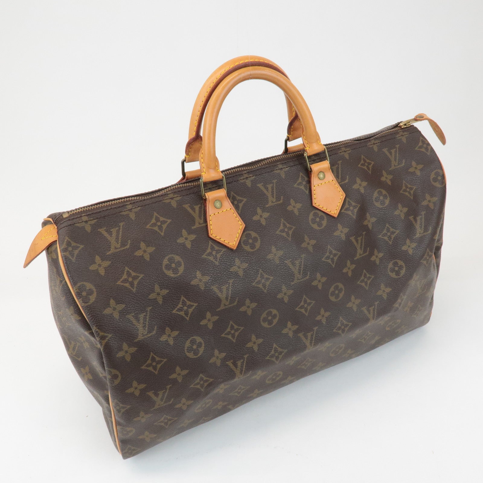 Louis Vuitton Monogram Speedy 40 Hand Bag Boston Bag M41522 Used