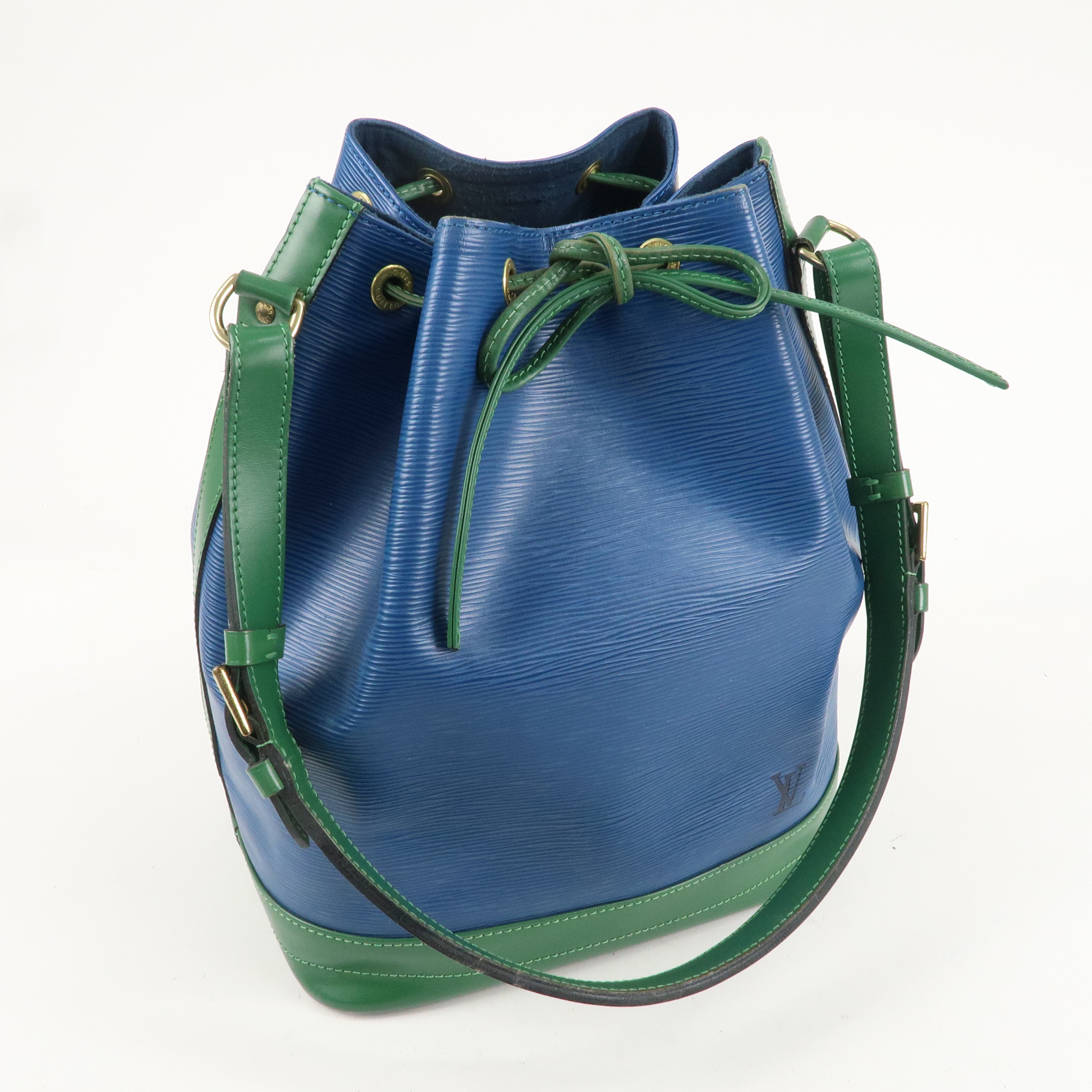 Louis Vuitton Epi Bi-Color Noe Shoulder Bag Blue Green M44044