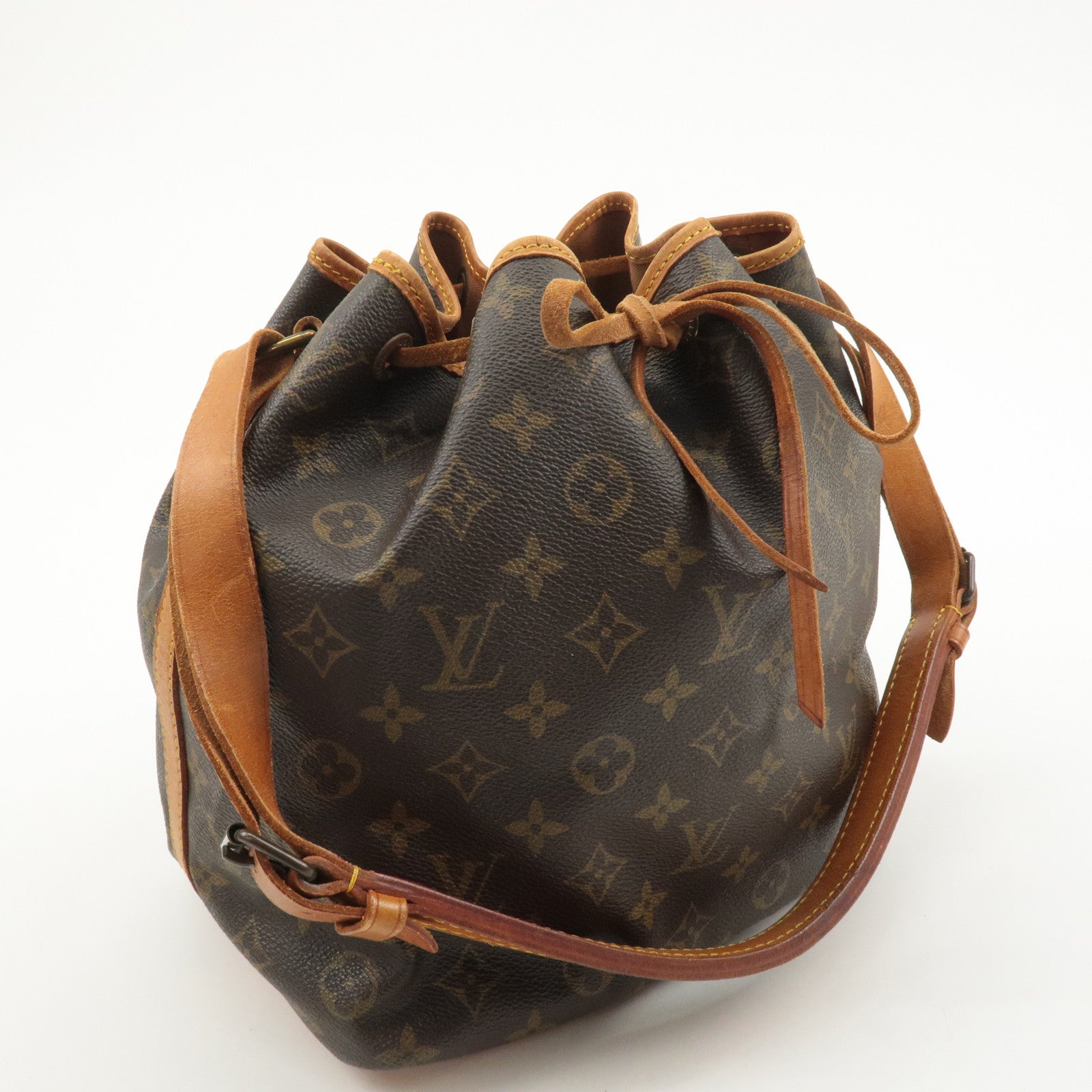 Louis Vuitton Monogram Petit Noe Shoulder Bag Brown M42226