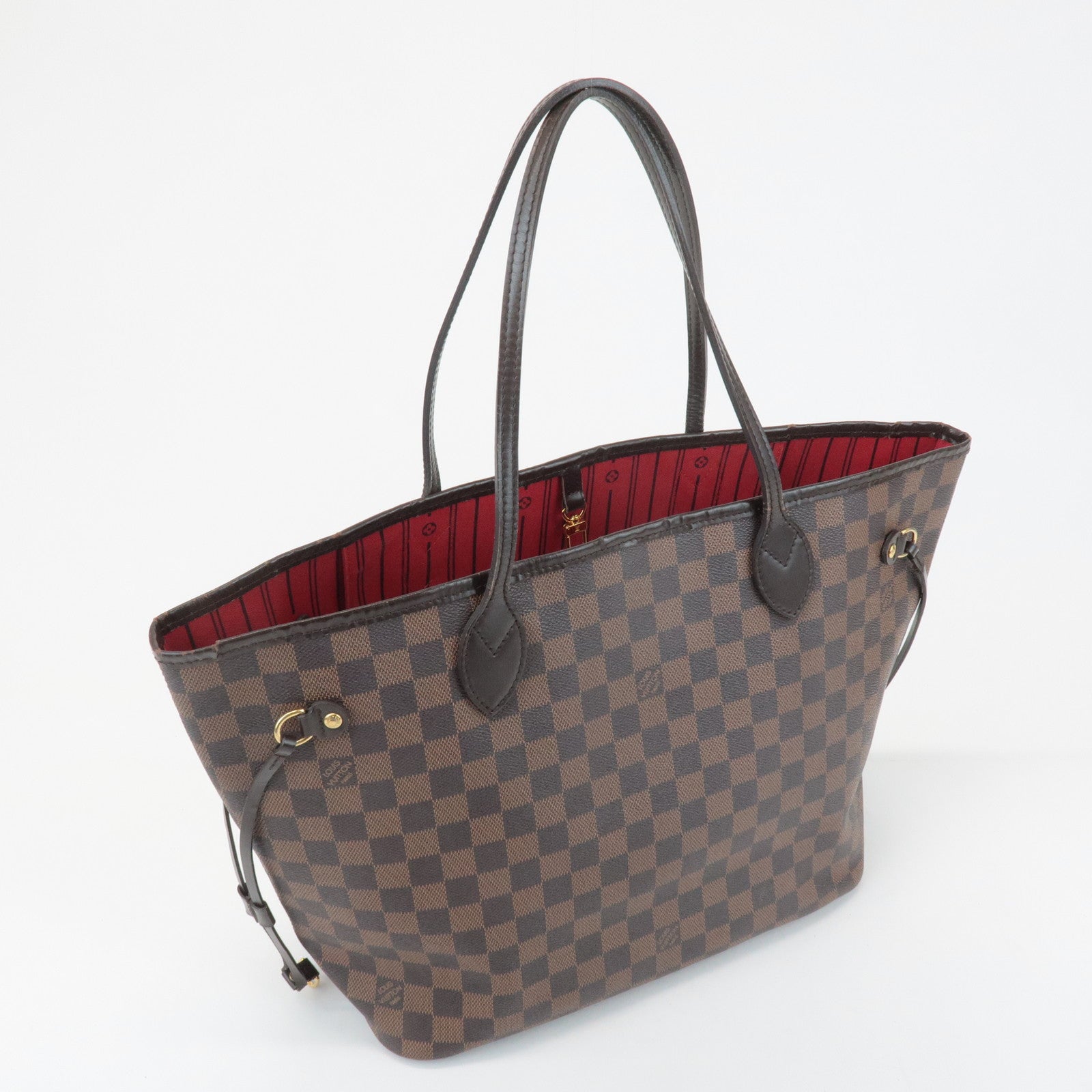 Louis Vuitton Damier Neverfull MM Tote Bag Damier Ebene N51105 Used