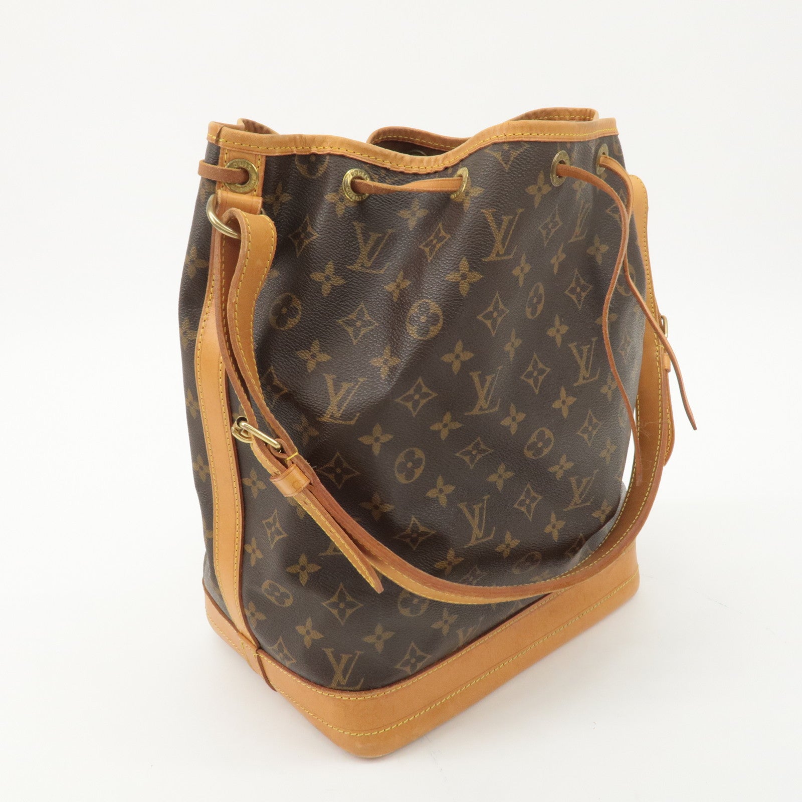 Louis Vuitton Monogram Noe Shoulder Bag Hand Bag Brown M42224 Used