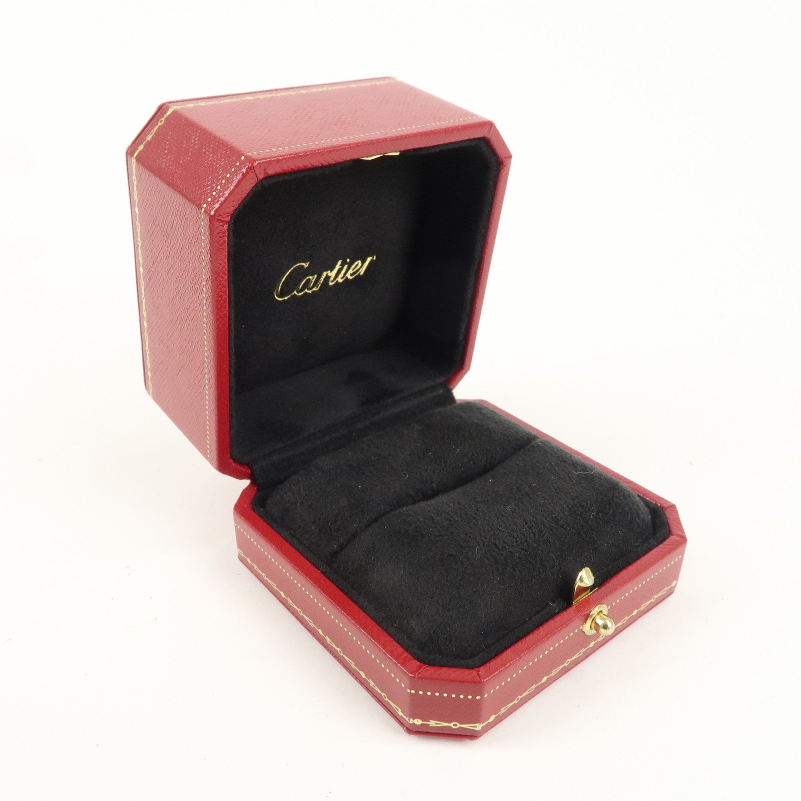 Cartier Set of 2 Ring Box Jewelry Box For Ring Red