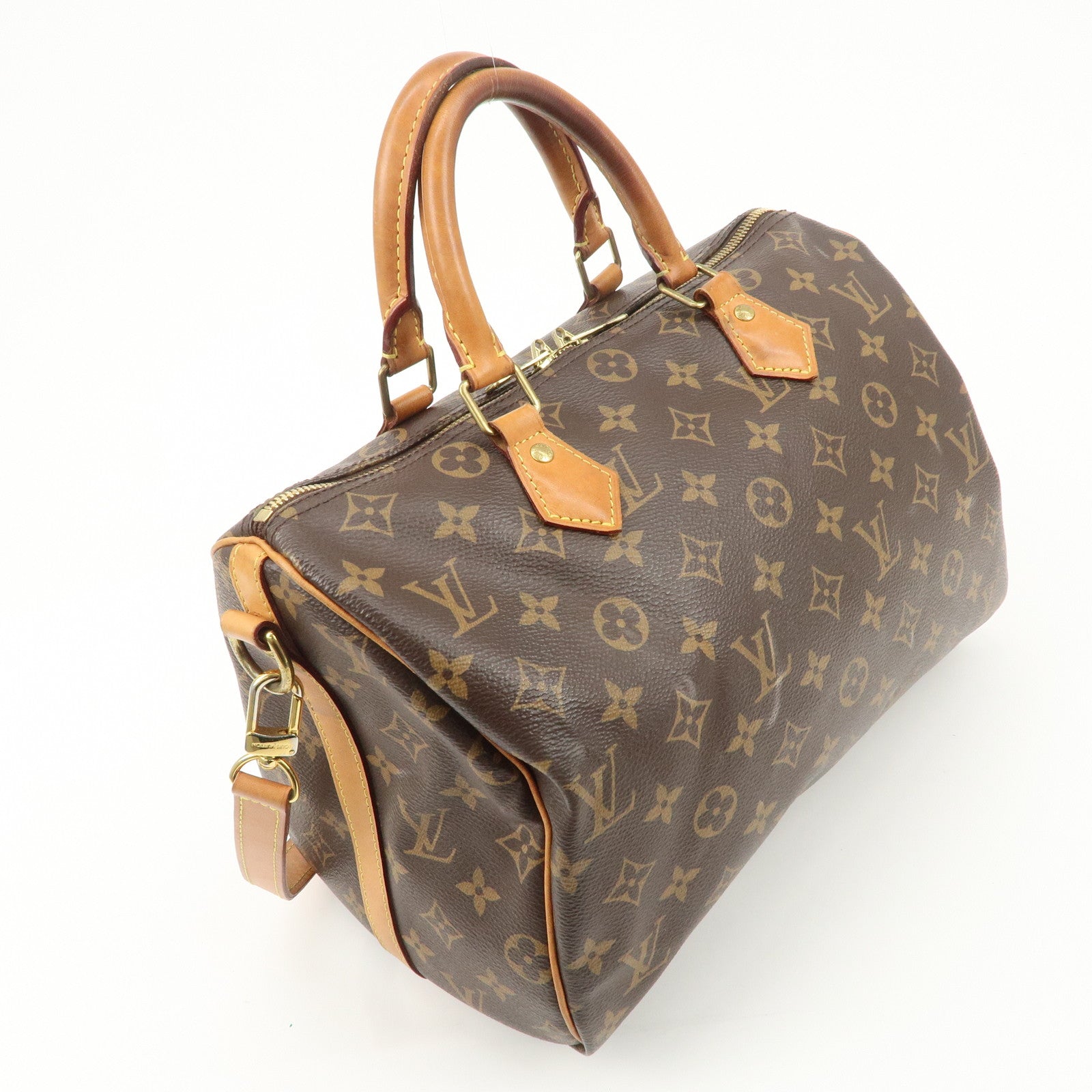 Louis Vuitton Monogram Speedy 30 Bandouliere Hand Bag M41112 Used