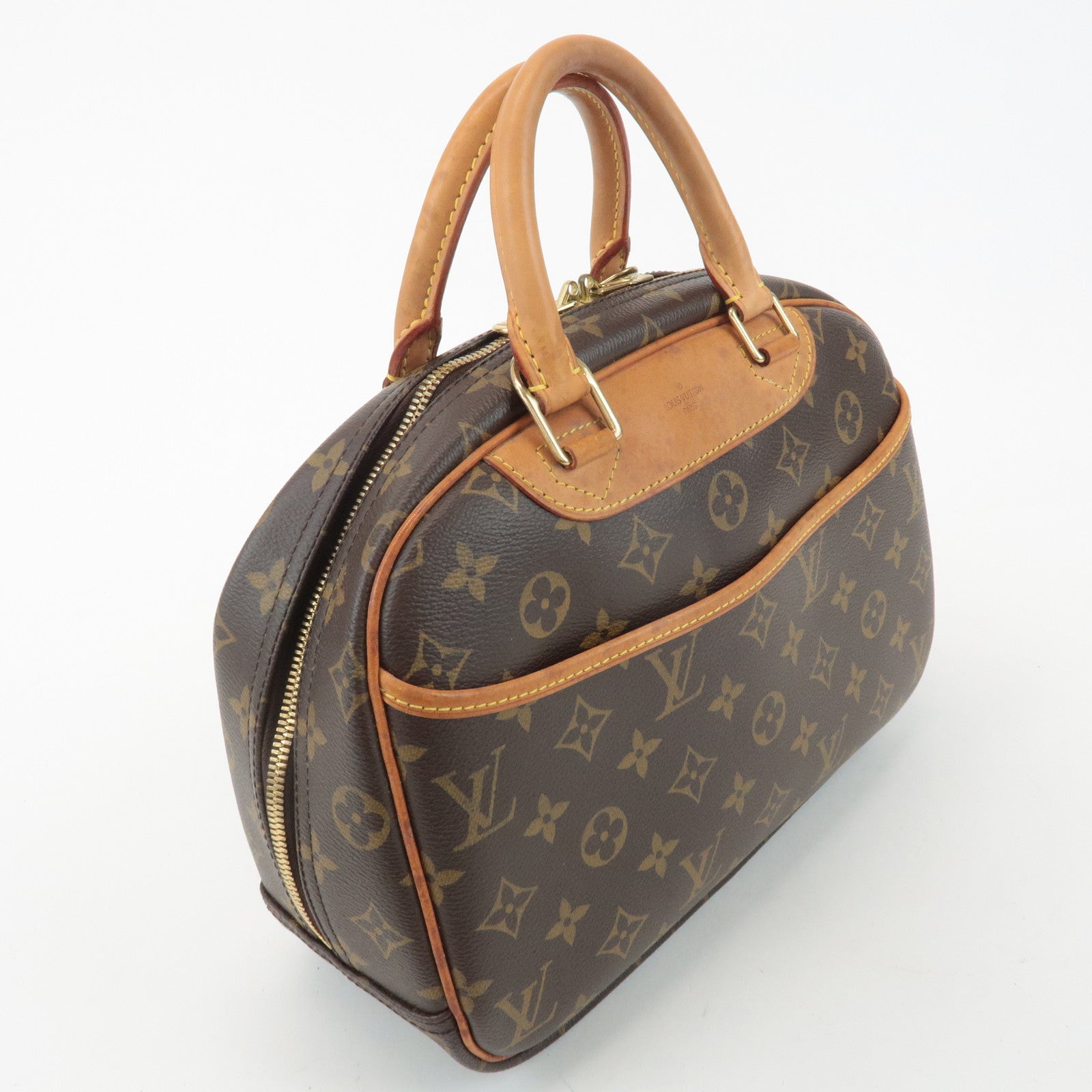 Louis Vuitton Monogram Trueville Hand Bag Brown M42228 Used