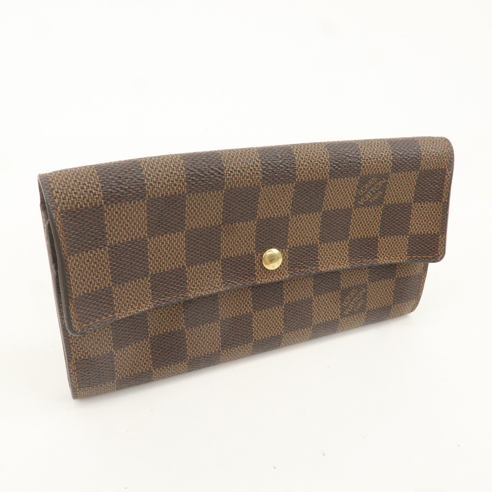 Louis Vuitton Damier Portefeuille Sarah Long Wallet Brown N61734