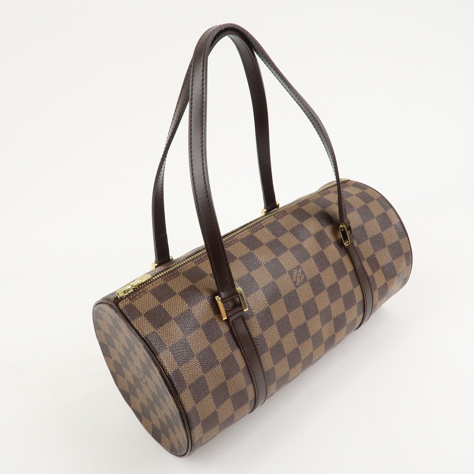 Louis Vuitton Damier Ebene Papillon30 Hand Bag N51303 Brown Used