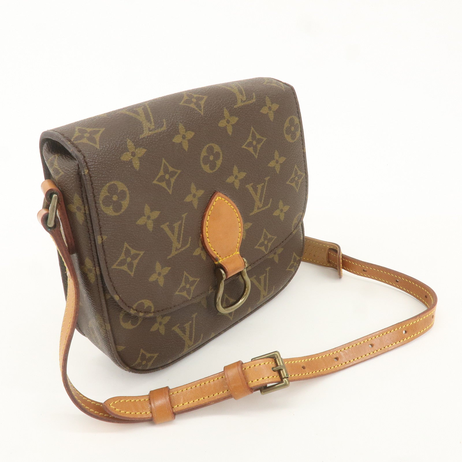 Louis Vuitton Monogram Saint Cloud MM Shoulder Bag Brown M51243