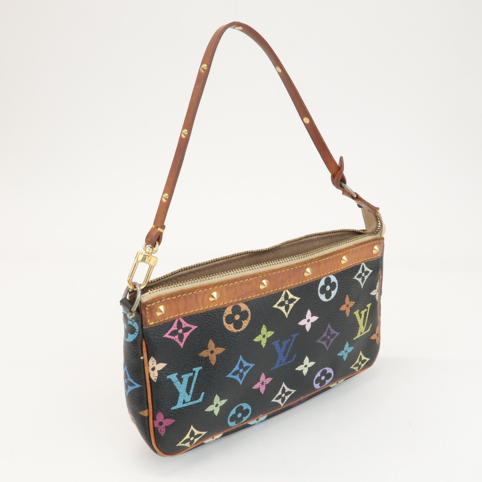 Louis Vuitton Monogram MultiColor Pochette Accessoires Noir M92648 Used