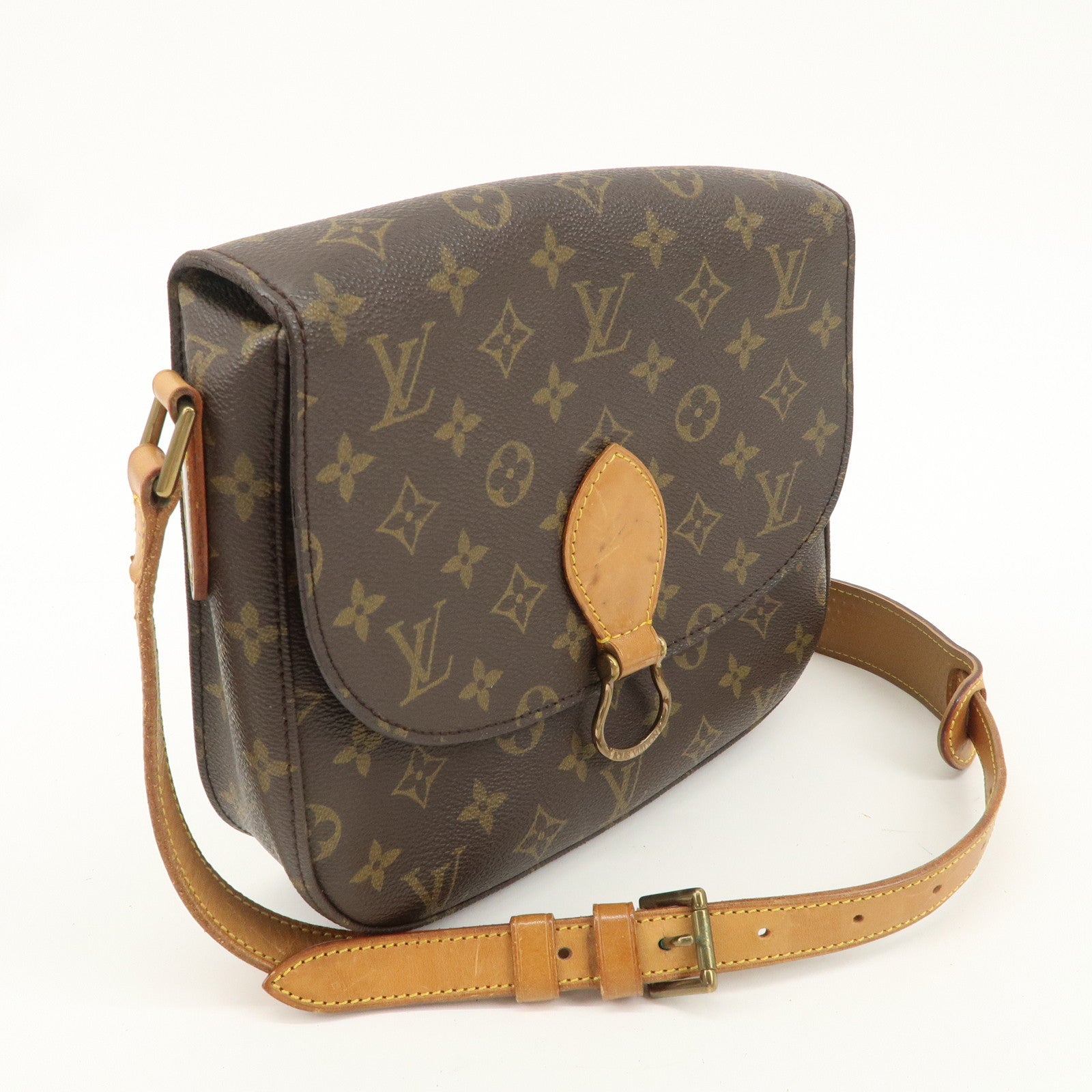 Louis Vuitton Monogram Saint Cloud GM Shoulder Bag Brown M51242