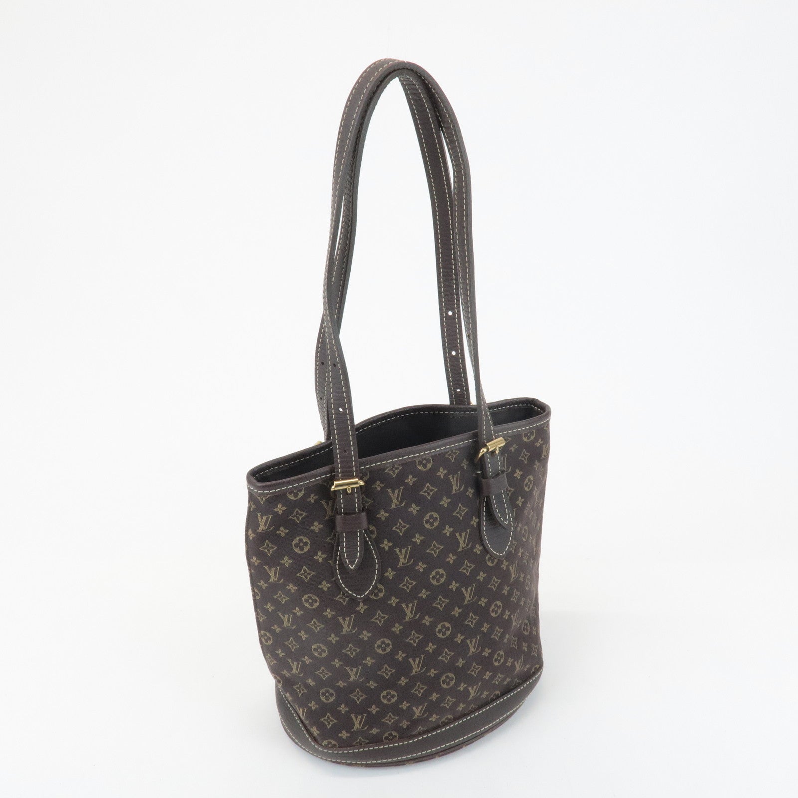 Louis Vuitton Monogram Mini Lin Bucket PM Shoulder Bag M95226 Used