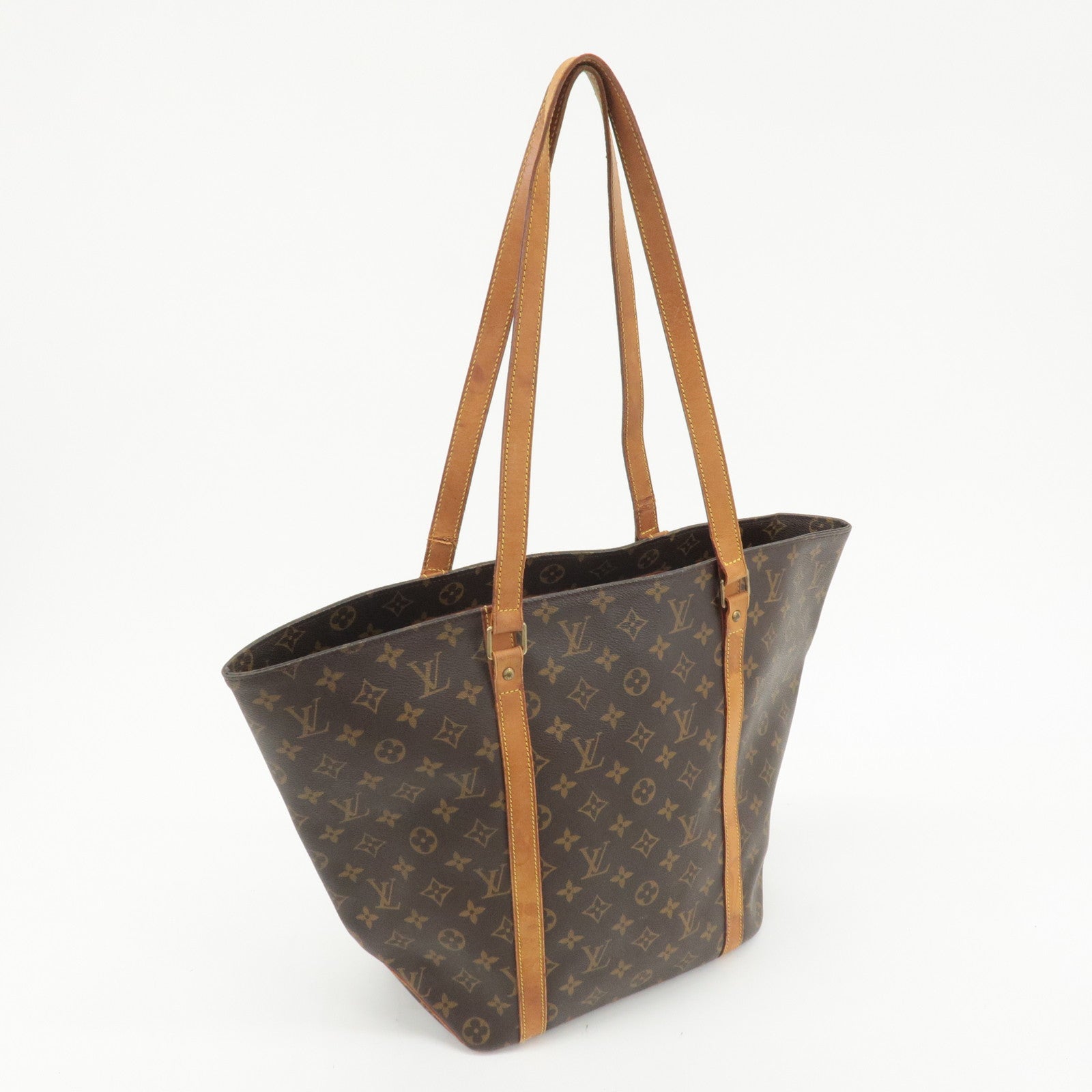 Louis Vuitton Monogram Sac Shopping Shoulder Bag M51108 Used