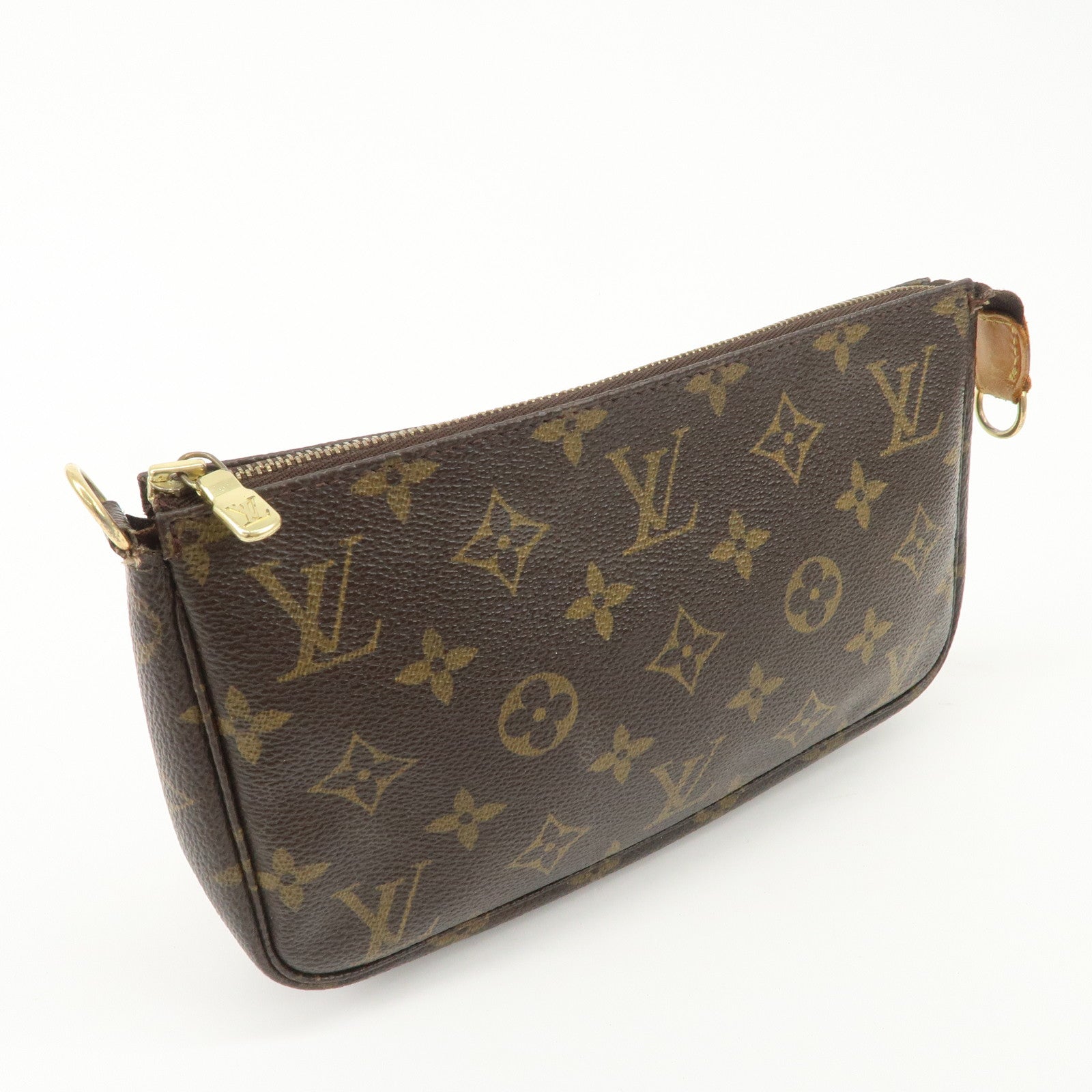 Louis Vuitton Monogram Pochette Accessoires Pouch Brown M51980 Used